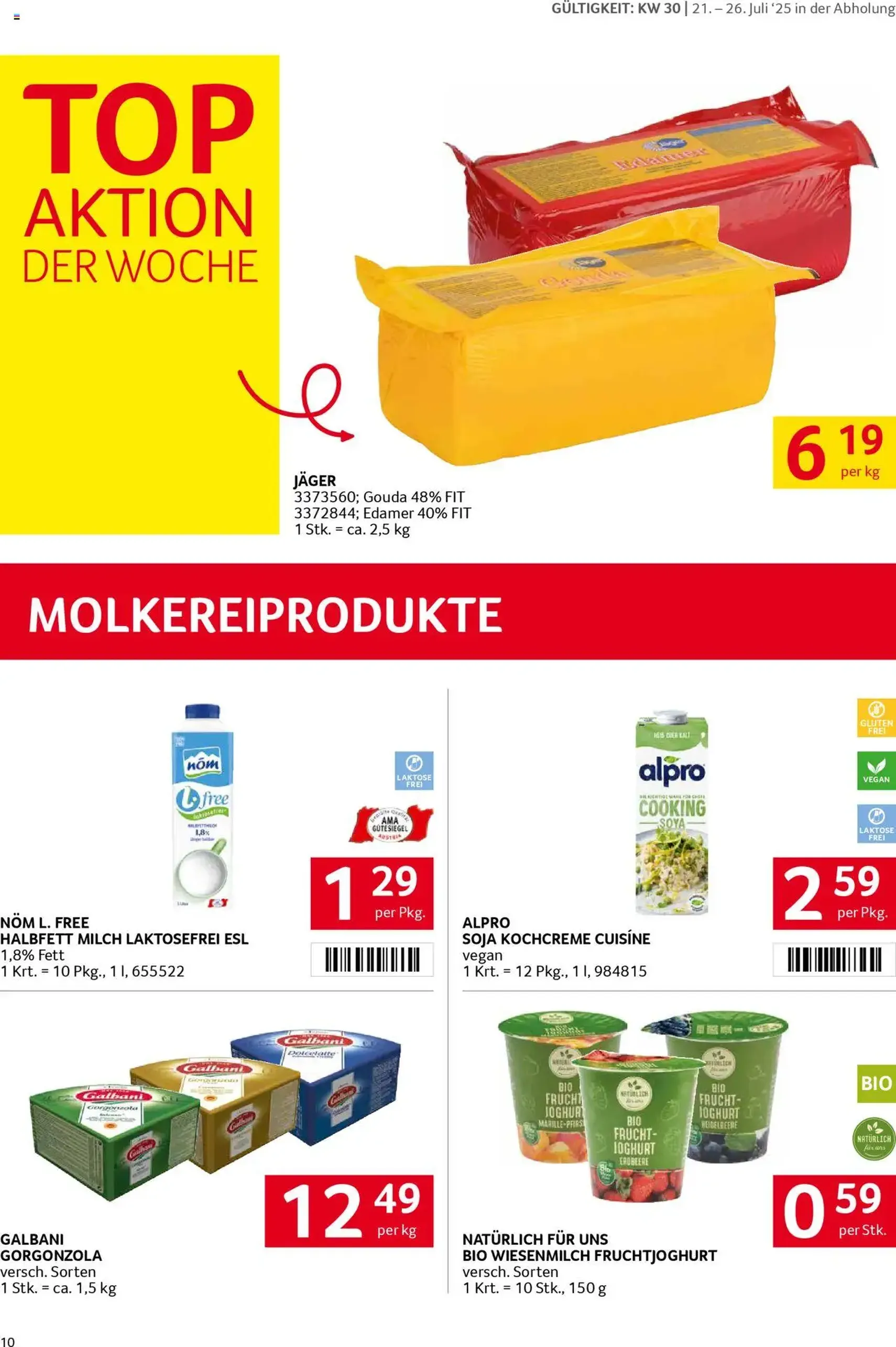 Transgourmet Flugblatt - Gültiger Prospekt ab 20.07.2025, Seite 10 von insgesamt 28 Transgourmet Flugblatt - Gültiger Prospekt ab 20.07.2025, Seite 10 von insgesamt 28