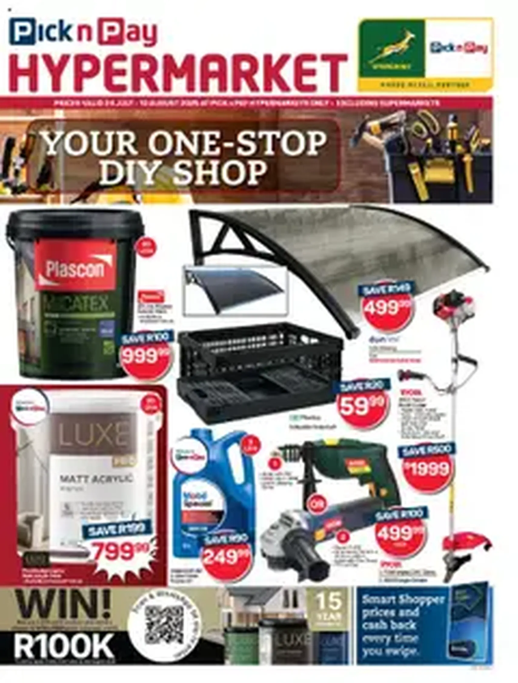 Pick n Pay - Hyper DIY Specials - valid flyer from 24/07/2025, page 1 of 1