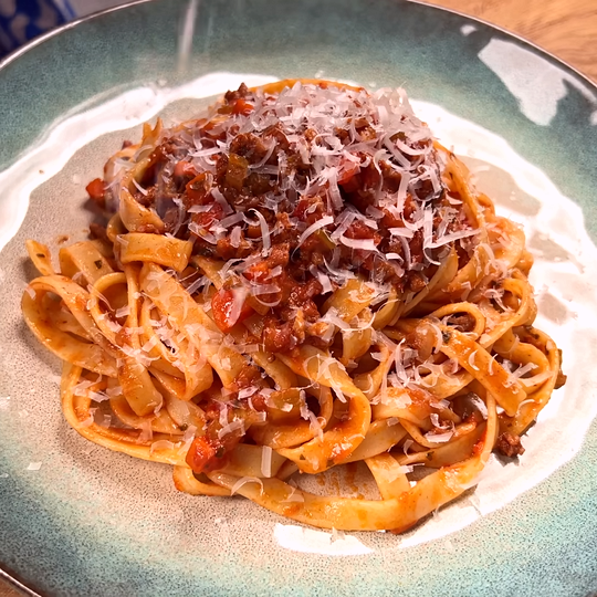 Anteprima ricetta Tagliatelle alla Bolognese