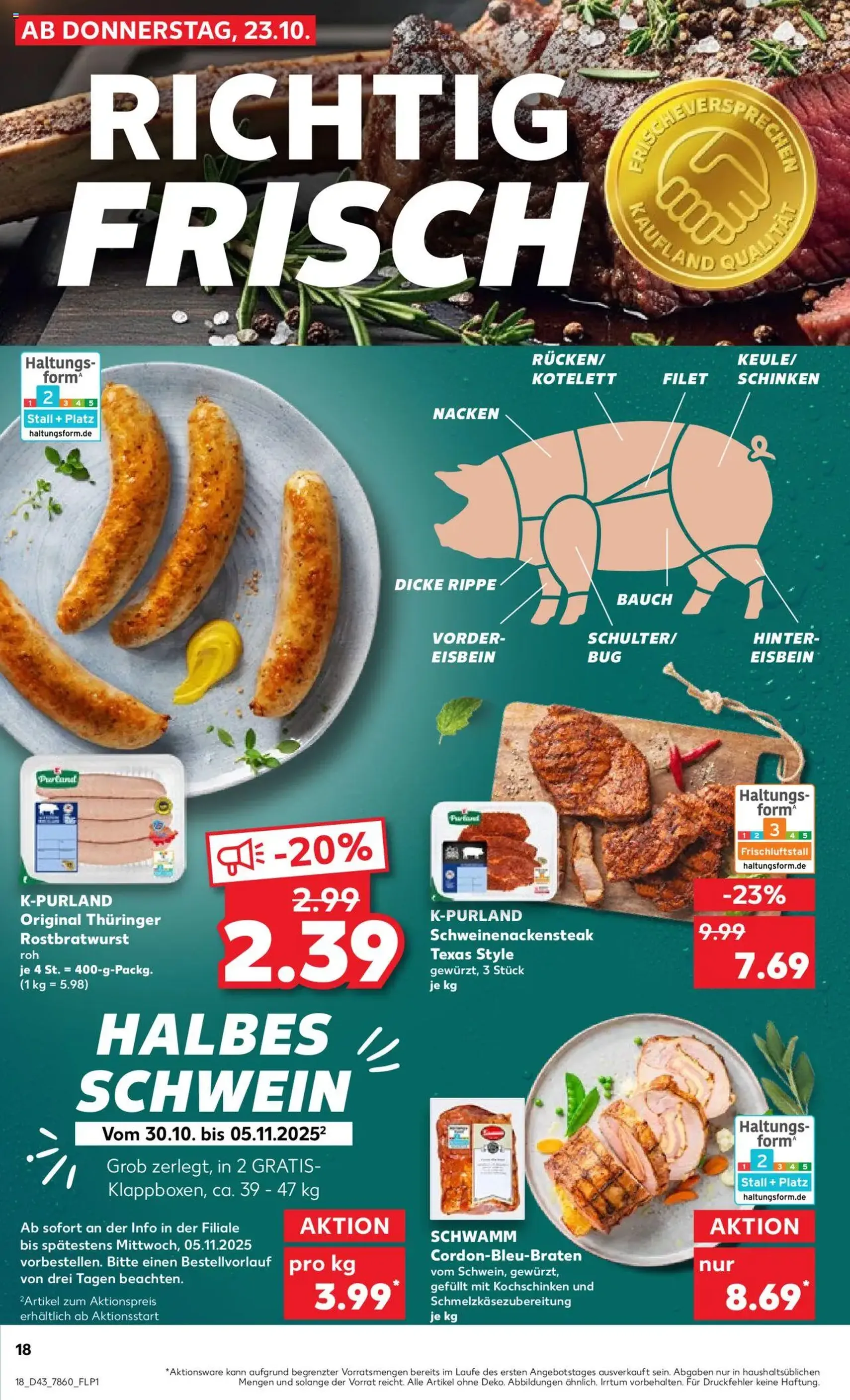 Kaufland Prospekt - Gültiger Prospekt ab 23.10.2025, Seite 18 von insgesamt 61 Kaufland Prospekt - Gültiger Prospekt ab 23.10.2025, Seite 18 von insgesamt 61
