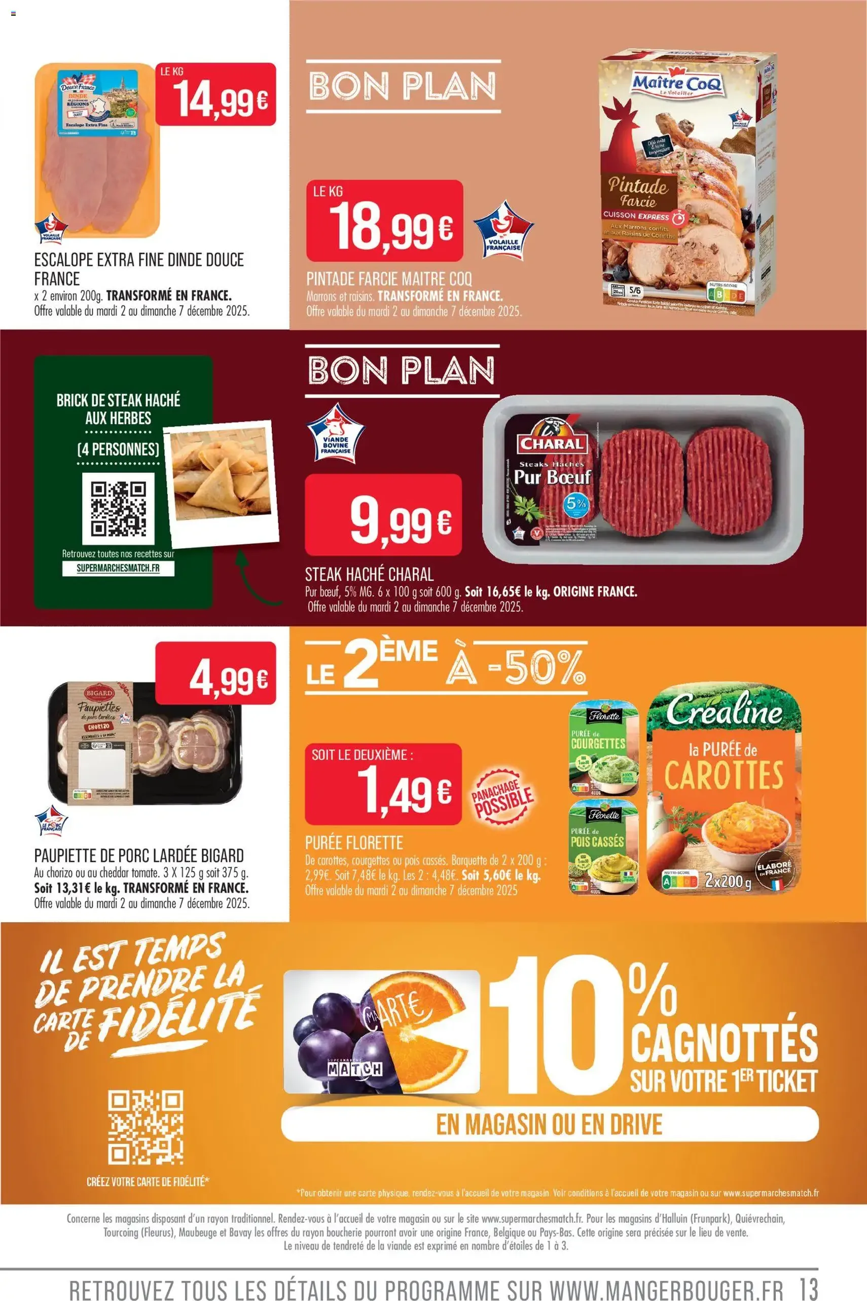 Match Supermarché catalogue - brochure valable à partir du 02/12/2025, page 13 sur 36