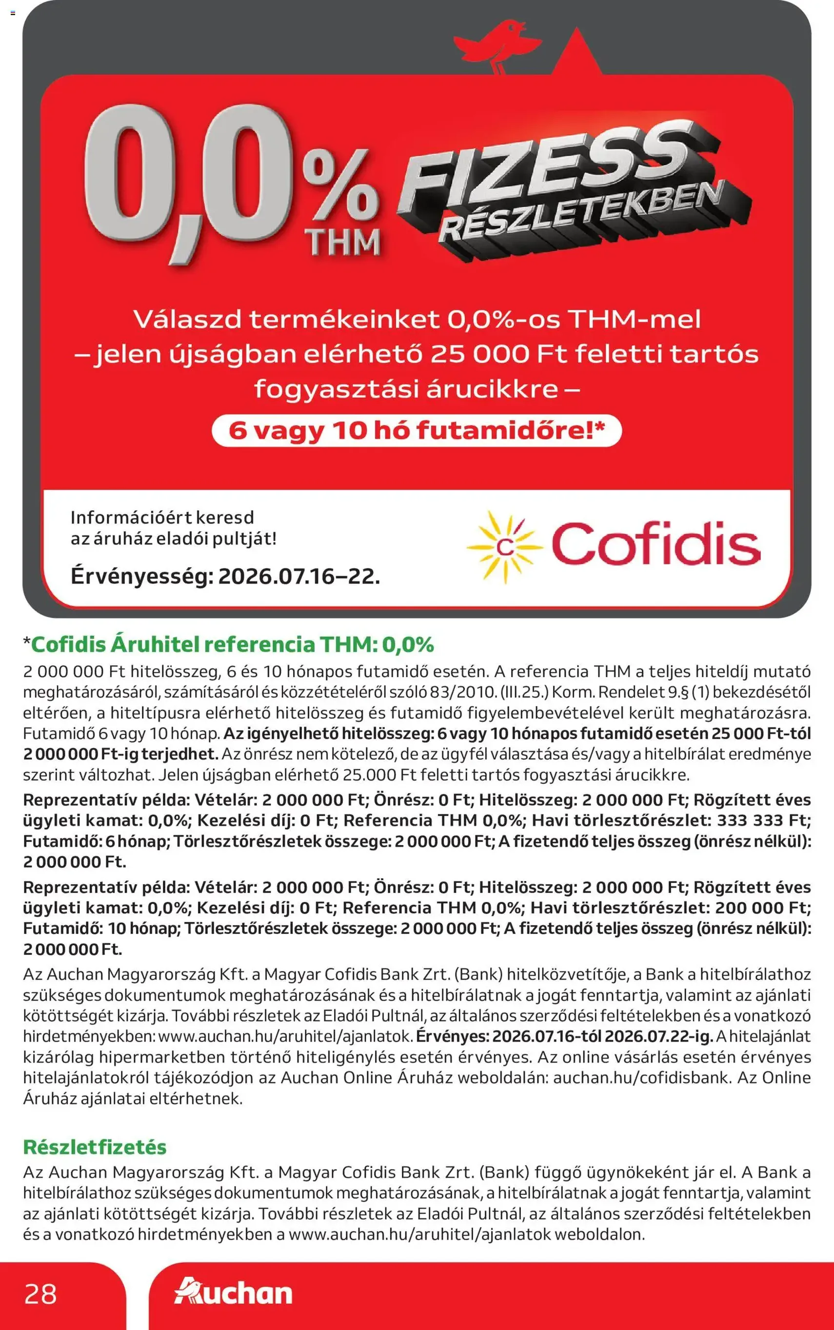 Auchan akciós újság - 2026.07.16. érvényes szórólap 28 oldal 56 oldalból