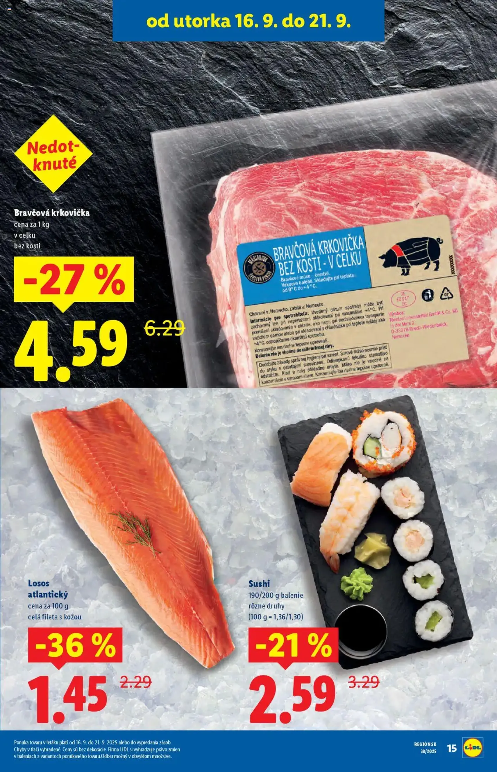 Lidl leták - platný leták od 16.09.2025 strana 15 z 111 Lidl leták - platný leták od 16.09.2025 strana 15 z 111