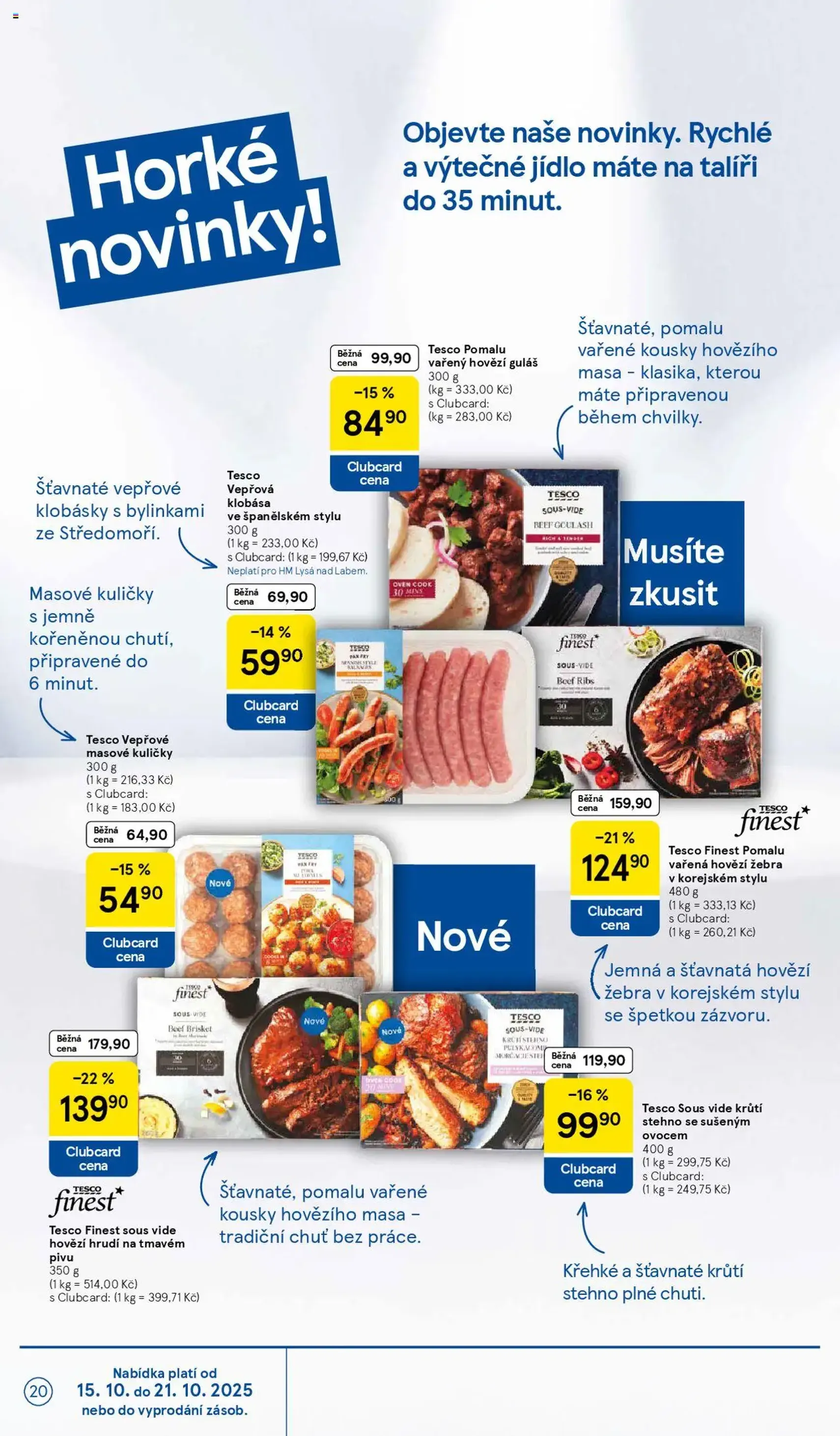 Tesco leták - Hypermarket - platný leták od 15.10.2025 strana 20 z 32 Tesco leták - Hypermarket - platný leták od 15.10.2025 strana 20 z 32