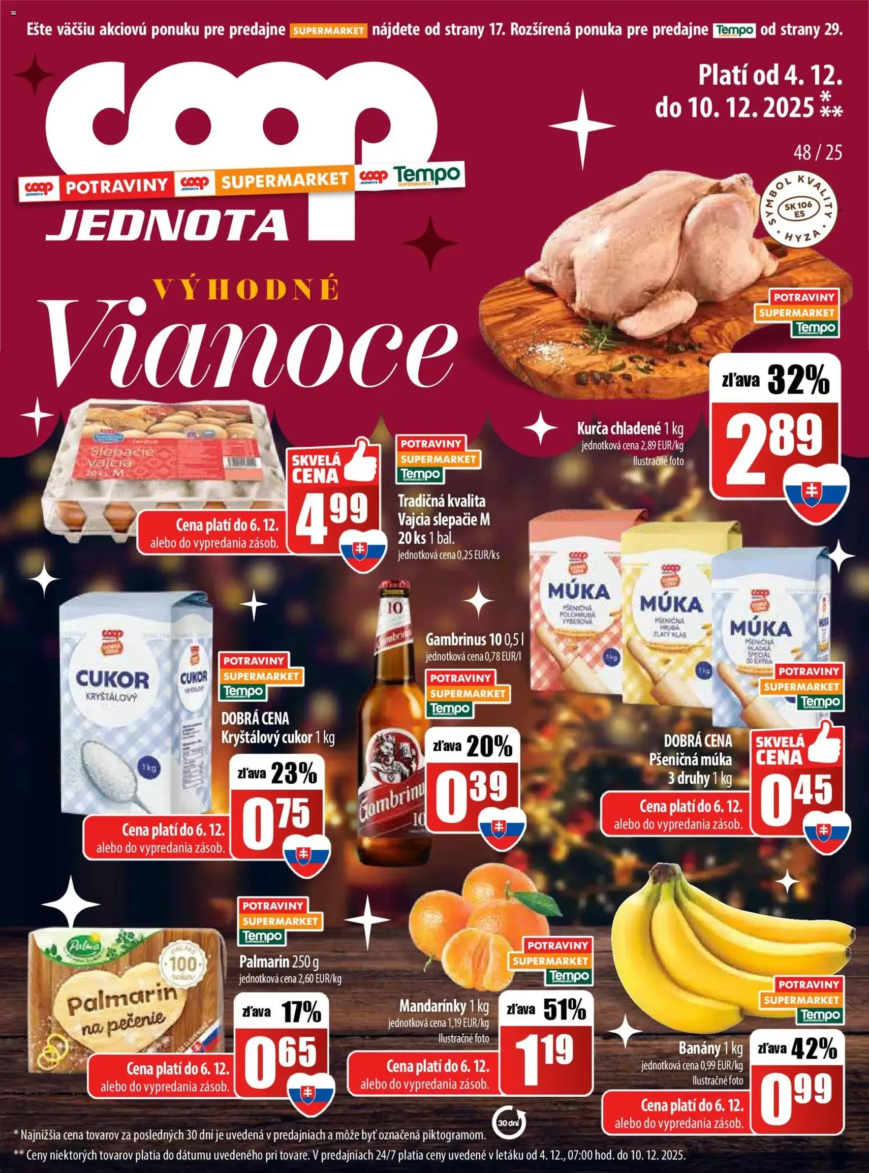 COOP Jednota leták - platný leták od 04.12.2025 strana 1 z 32