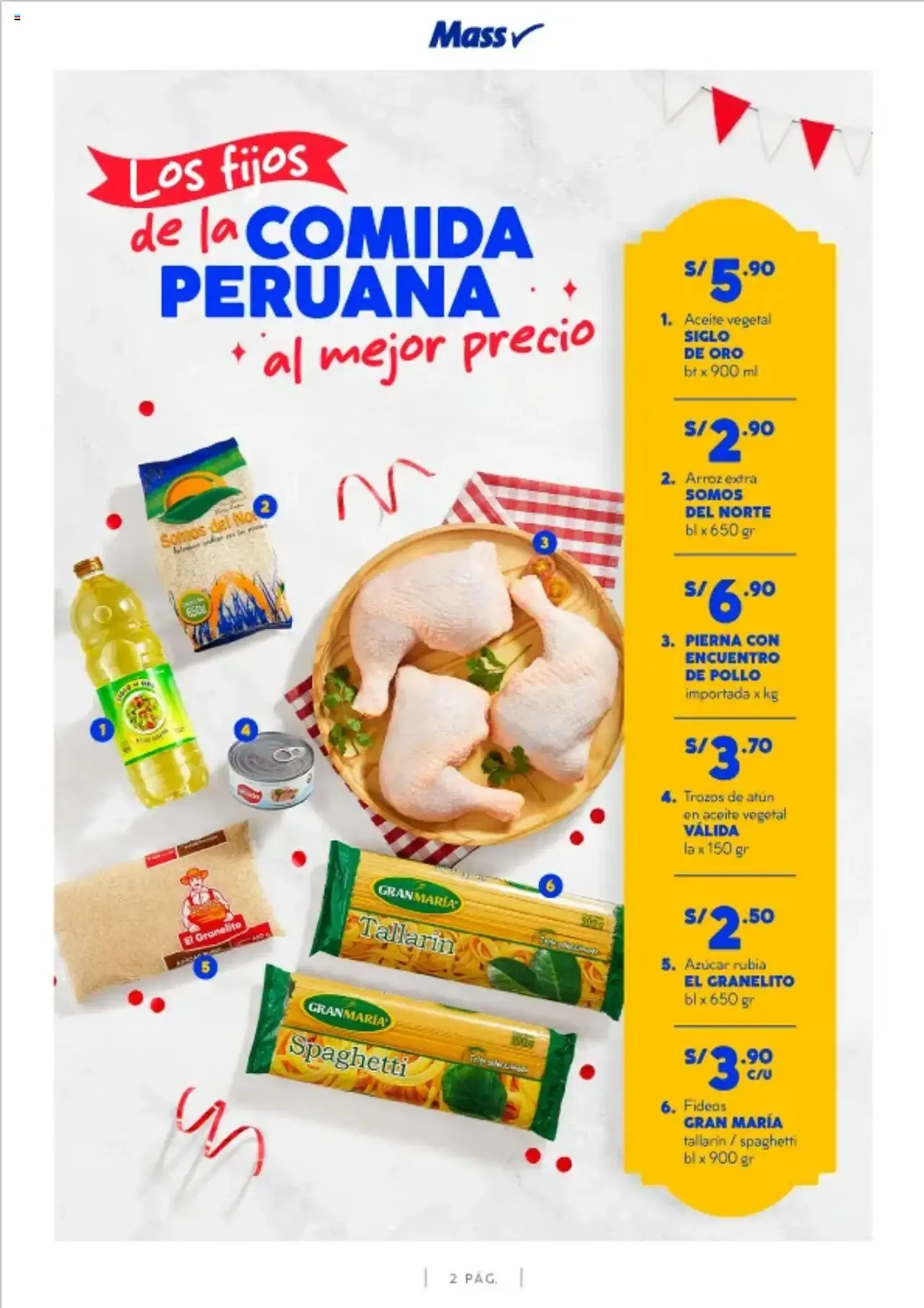 Catálogo Mass - Especial Fiestas Patrias - folleto válido desde 14/07/2025 página 2 de 7 Catálogo Mass - Especial Fiestas Patrias - folleto válido desde 14/07/2025 página 2 de 7