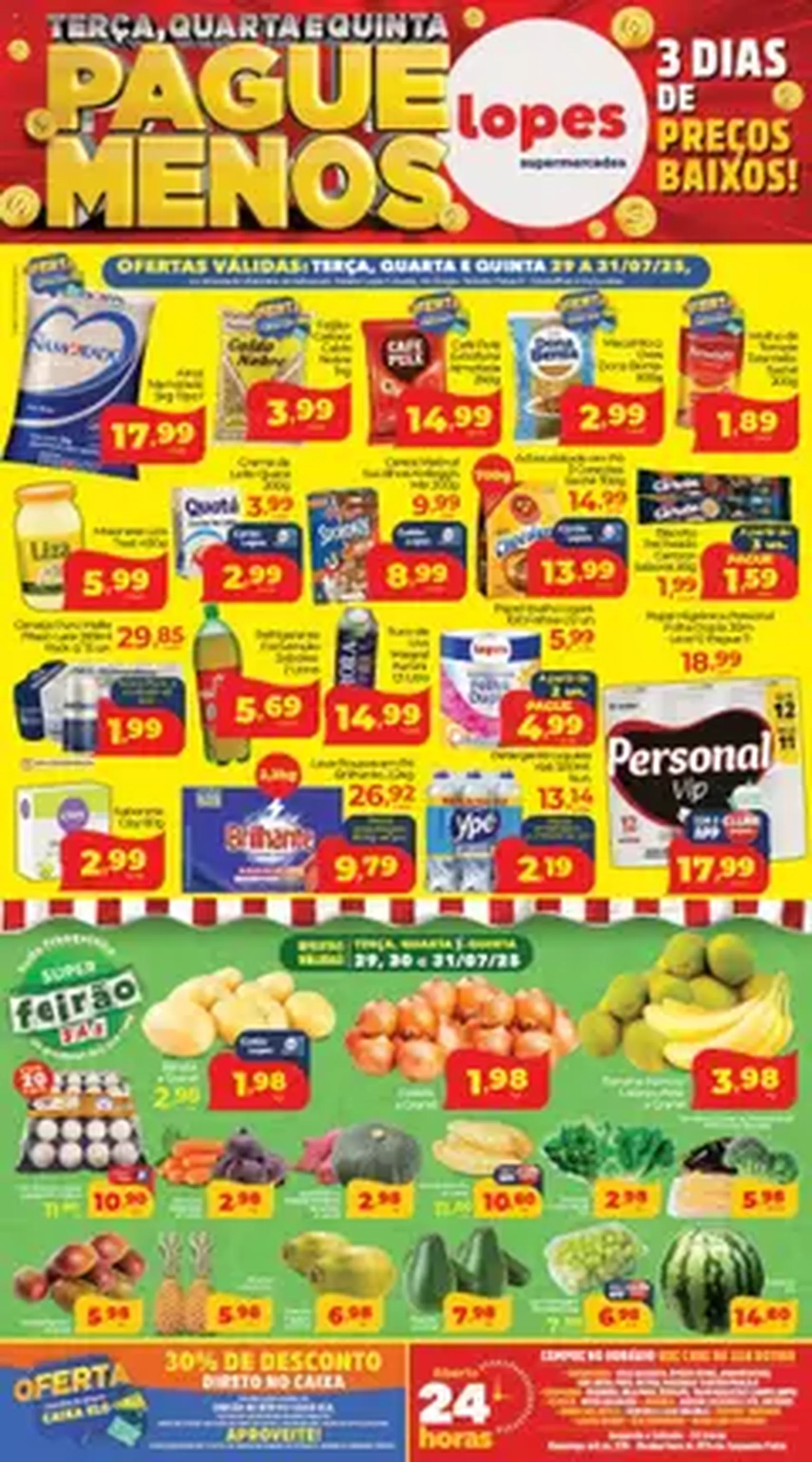 Lopes Supermercados - Ofertas da semana - folheto válido a partir de 29/07/2025 página 1 de 1