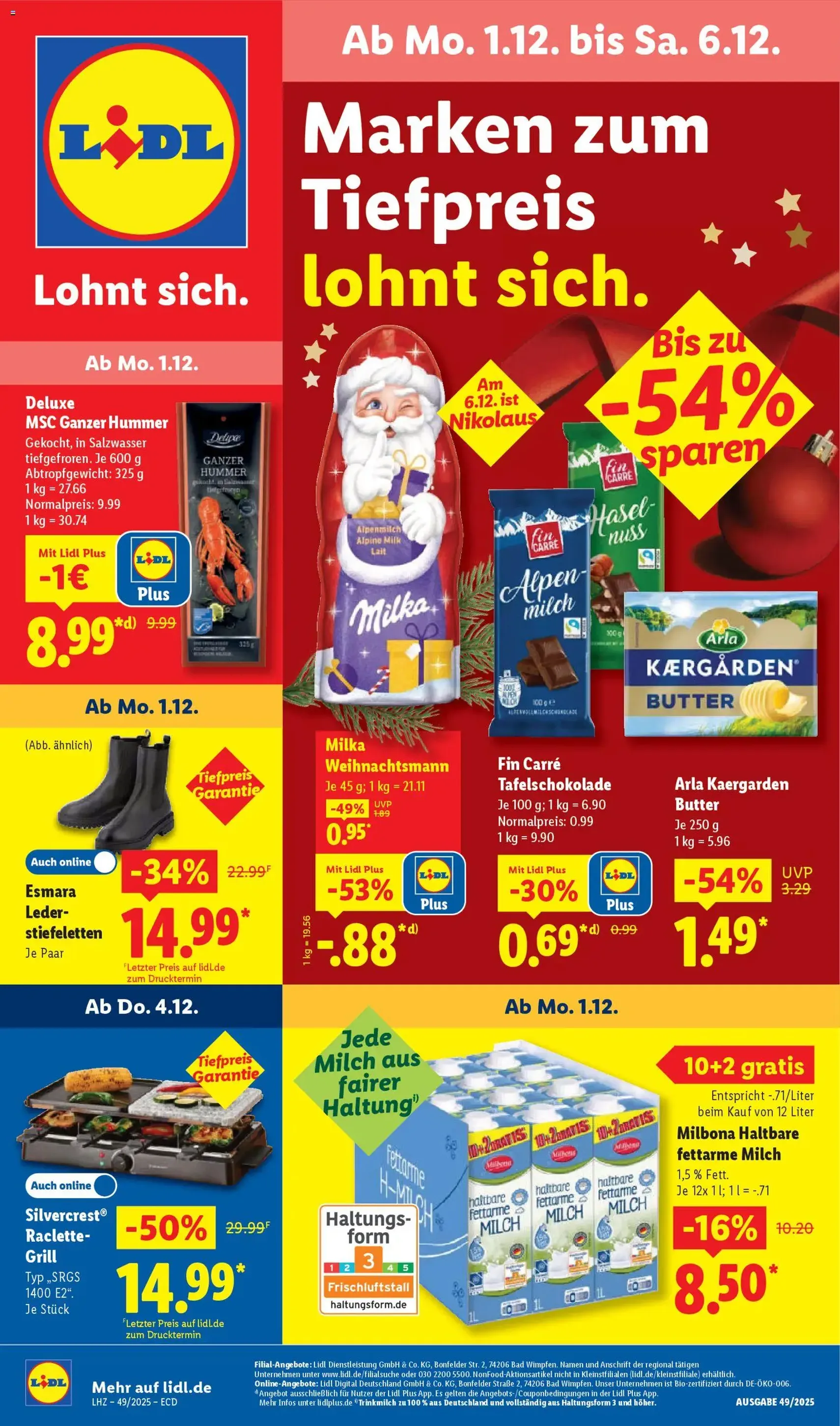 Lidl - Prospekt - Gültiger Prospekt ab 01.12.2025, Seite 1 von insgesamt 68