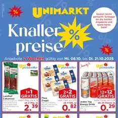 Unimarkt Flugblatt - Prospekt Vorschau gültig ab 08.10.2025