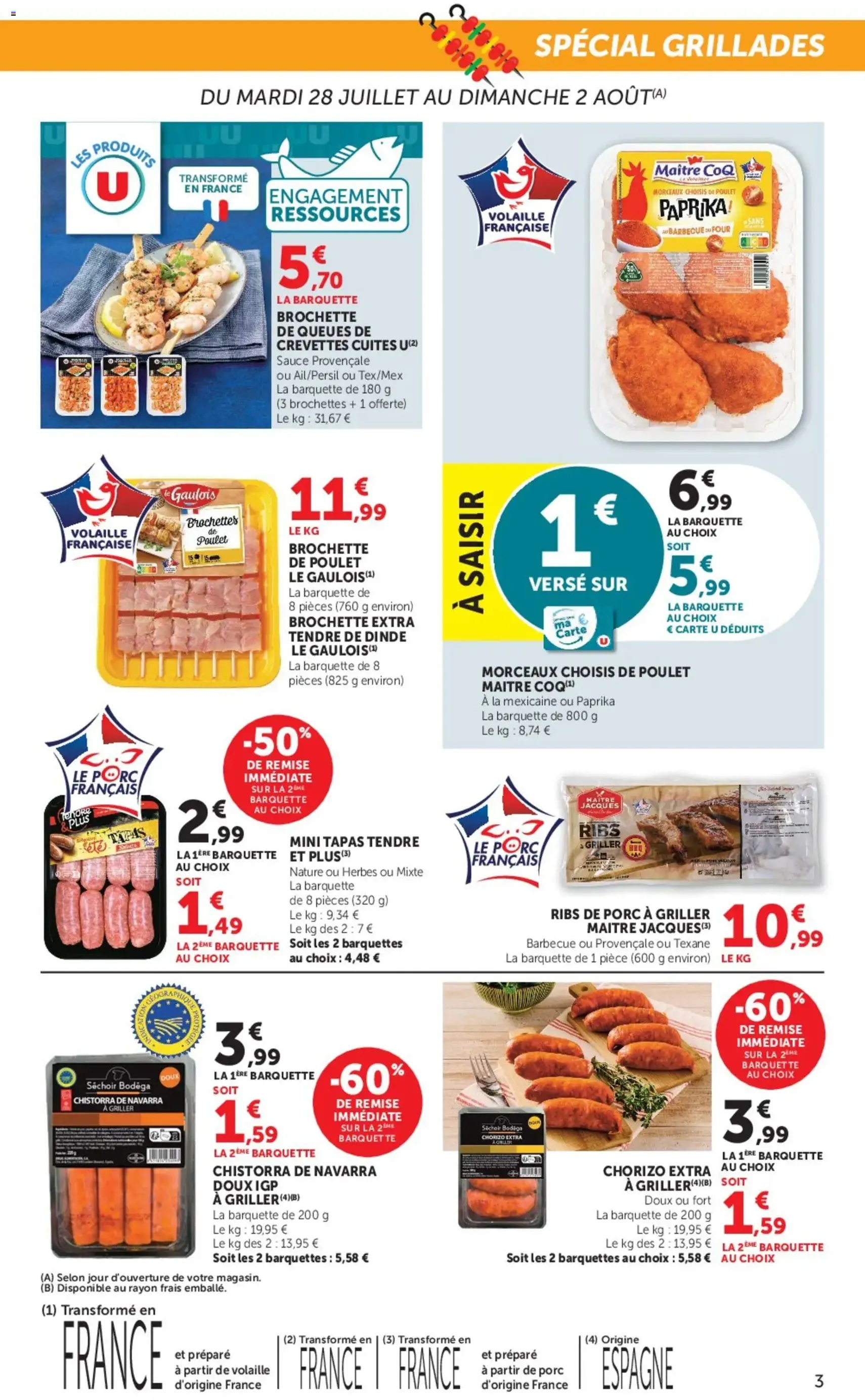 U Express catalogue - brochure valable à partir du 28/07/2026, page 3 sur 14