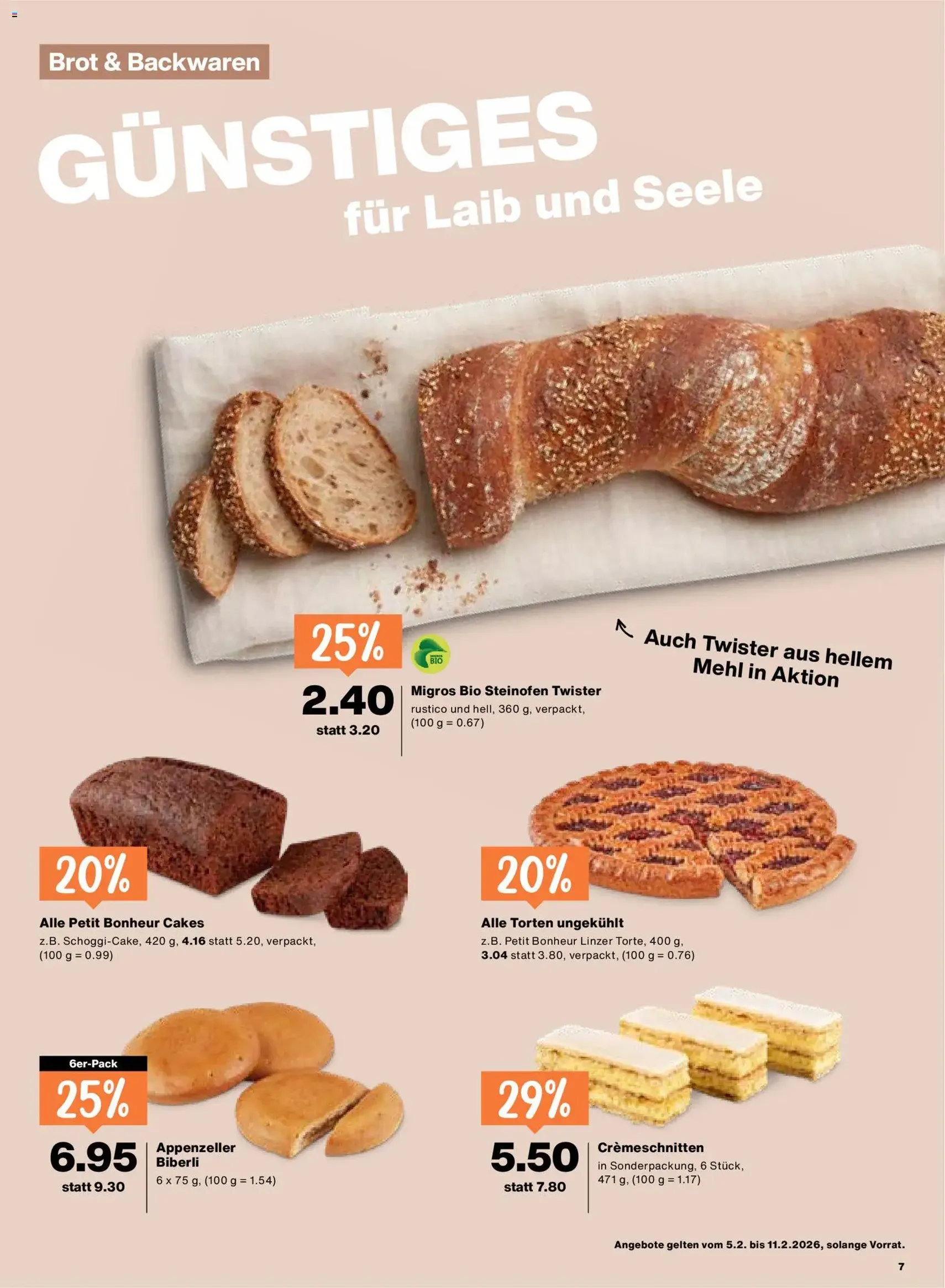 Migros Aktionen - Gültiger Prospekt ab 05.02.2026, Seite 7 von insgesamt 20