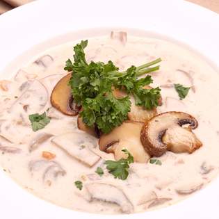 Champignons in Sahne - Rezeptvorschau