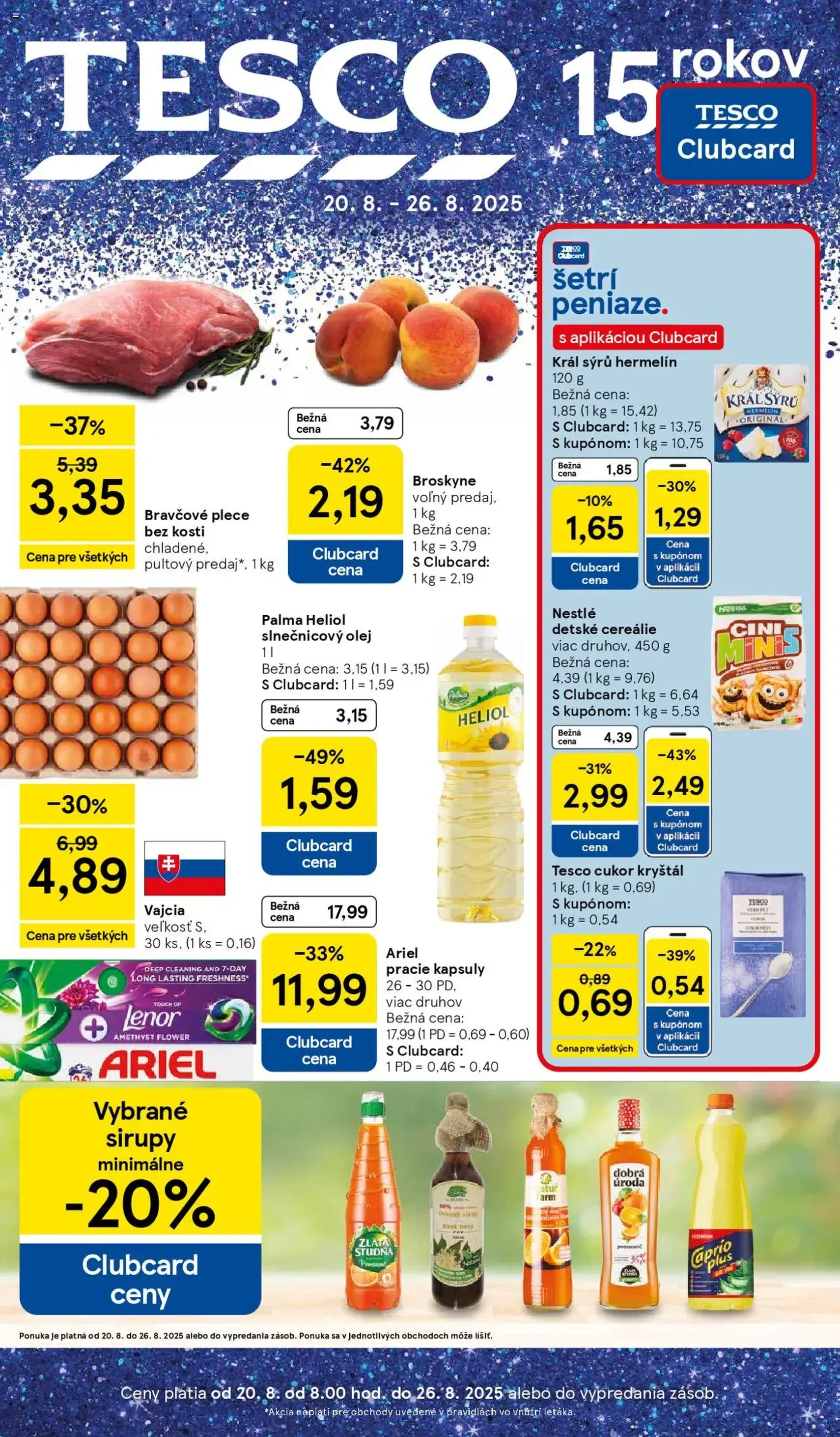 Tesco Hypermarket - leták - platný leták od 20.08.2025 strana 1 z 38