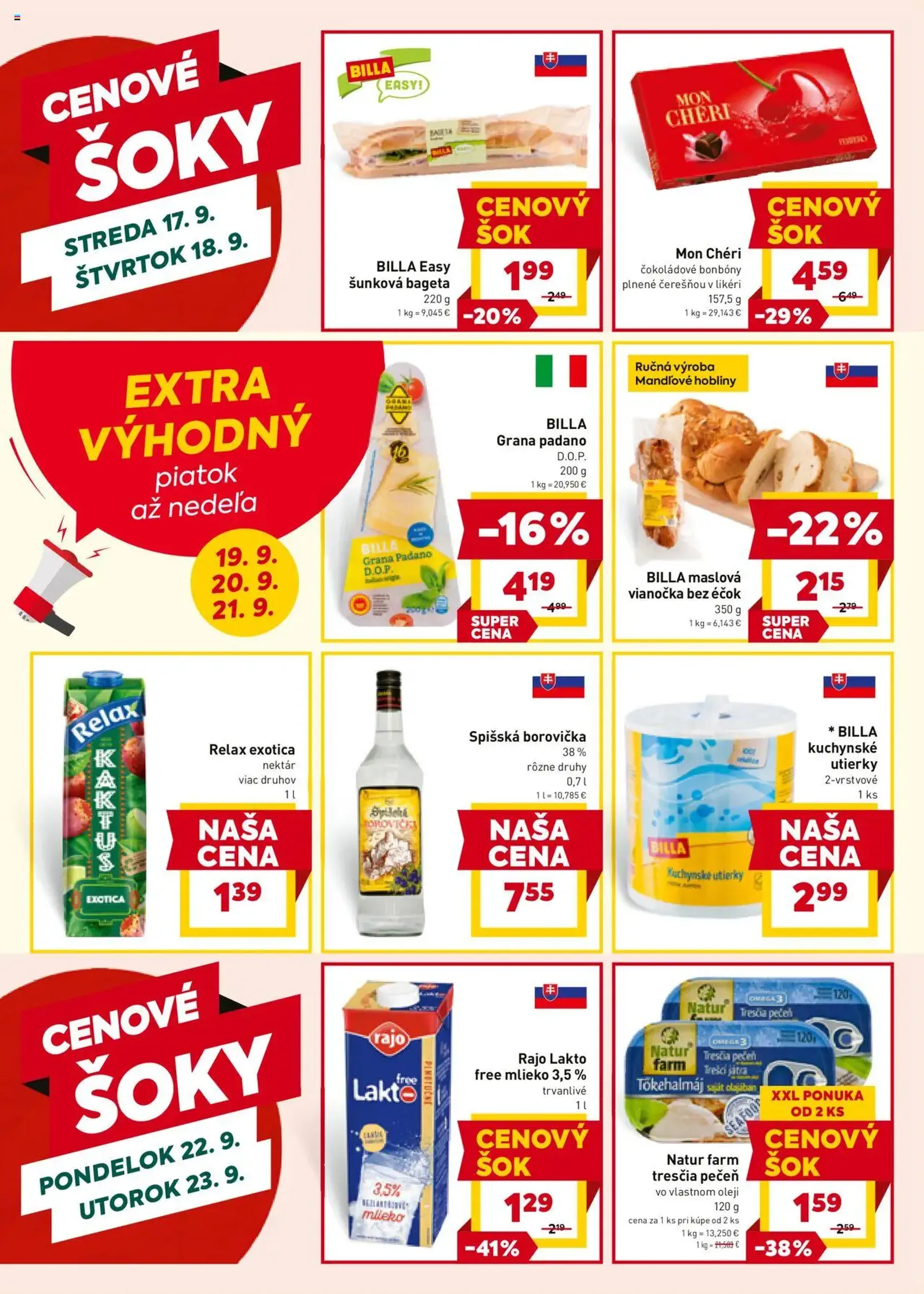 Billa leták - platný leták od 17.09.2025 strana 19 z 25 Billa leták - platný leták od 17.09.2025 strana 19 z 25