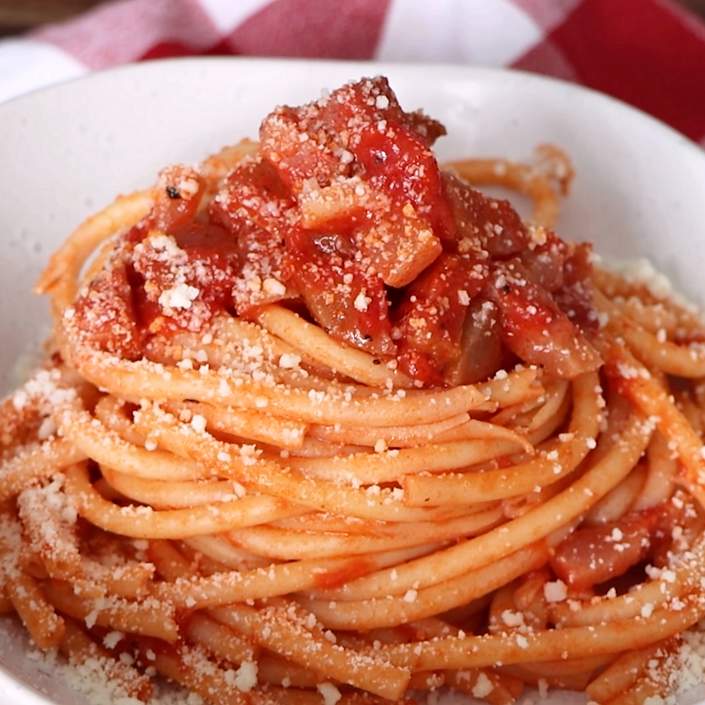 Spaghetti amatriciana