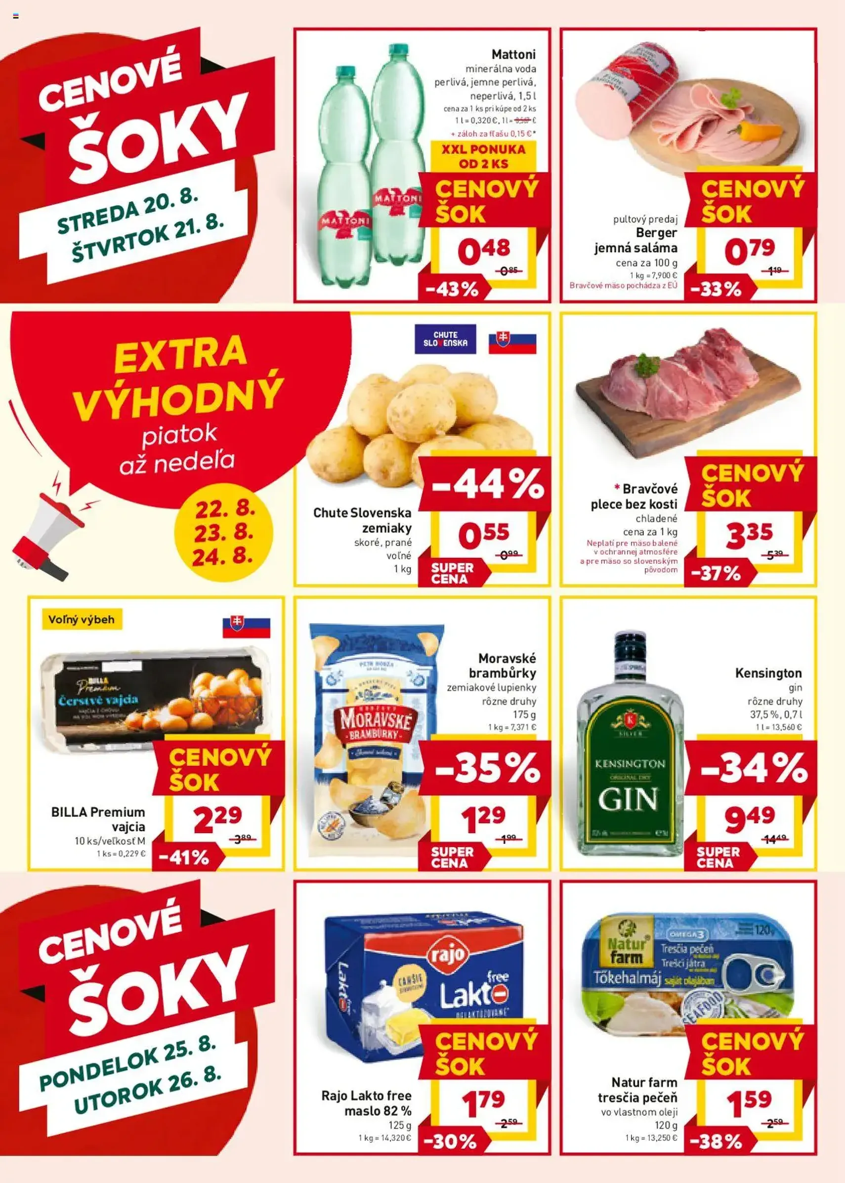 Billa leták - platný leták od 20.08.2025 strana 20 z 20