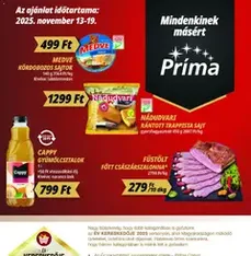 CBA Príma Akciós újság - szórólap előnézete érvényes 2025.11.13. -tól