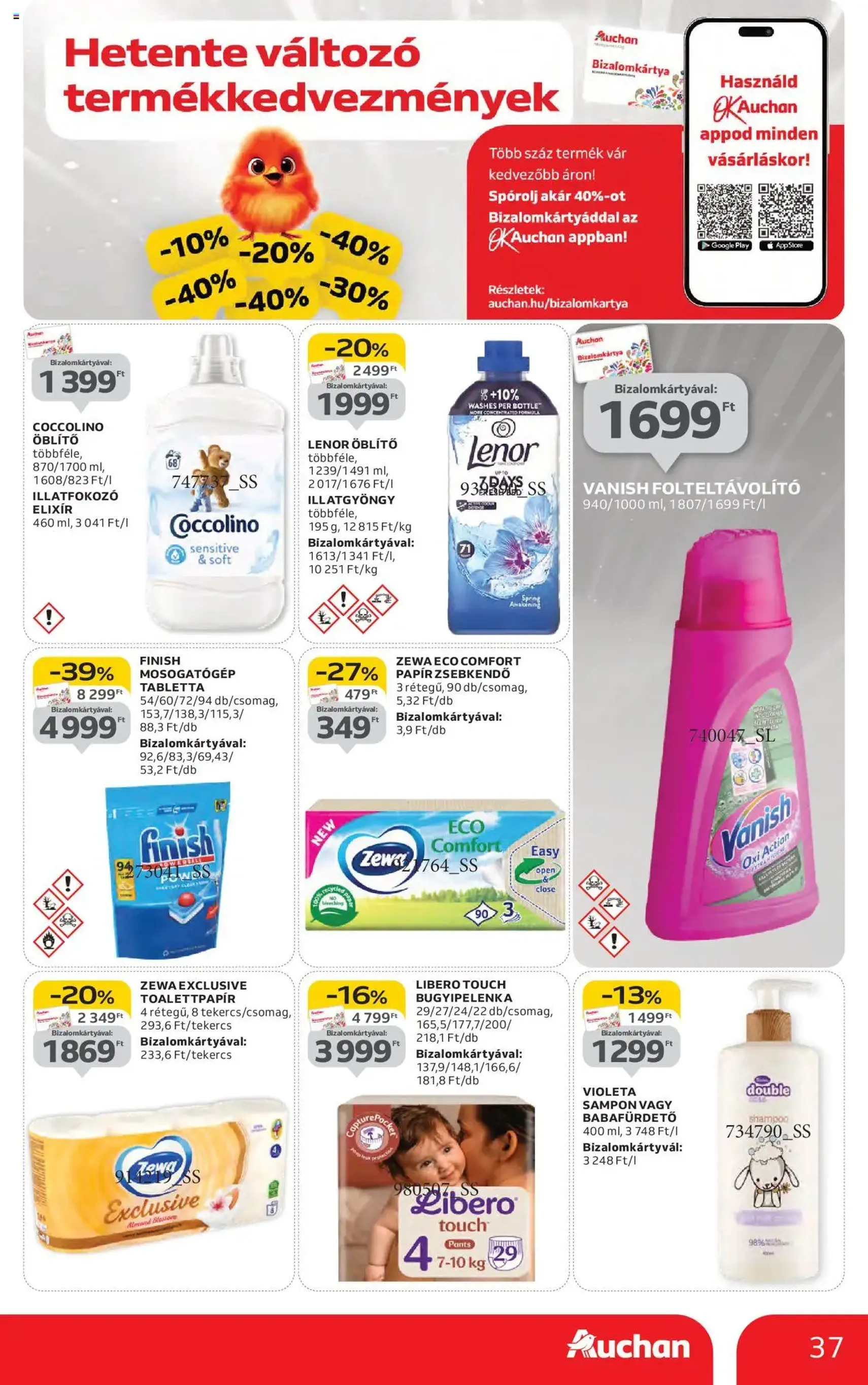 Auchan Akciós újság - 2025.10.16. érvényes szórólap 37 oldal 54 oldalból Auchan Akciós újság - 2025.10.16. érvényes szórólap 37 oldal 54 oldalból