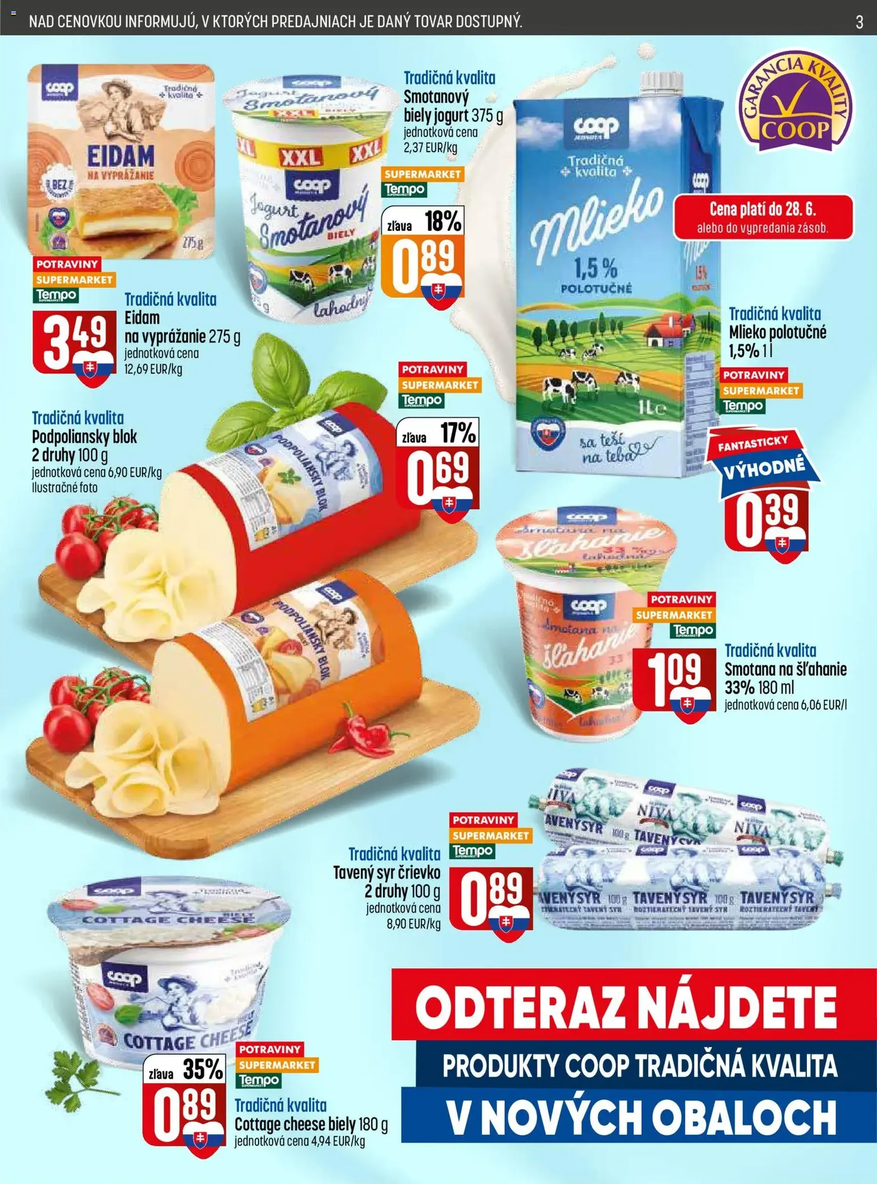 COOP Jednota leták - platný leták od 25.06.2026 strana 3 z 32