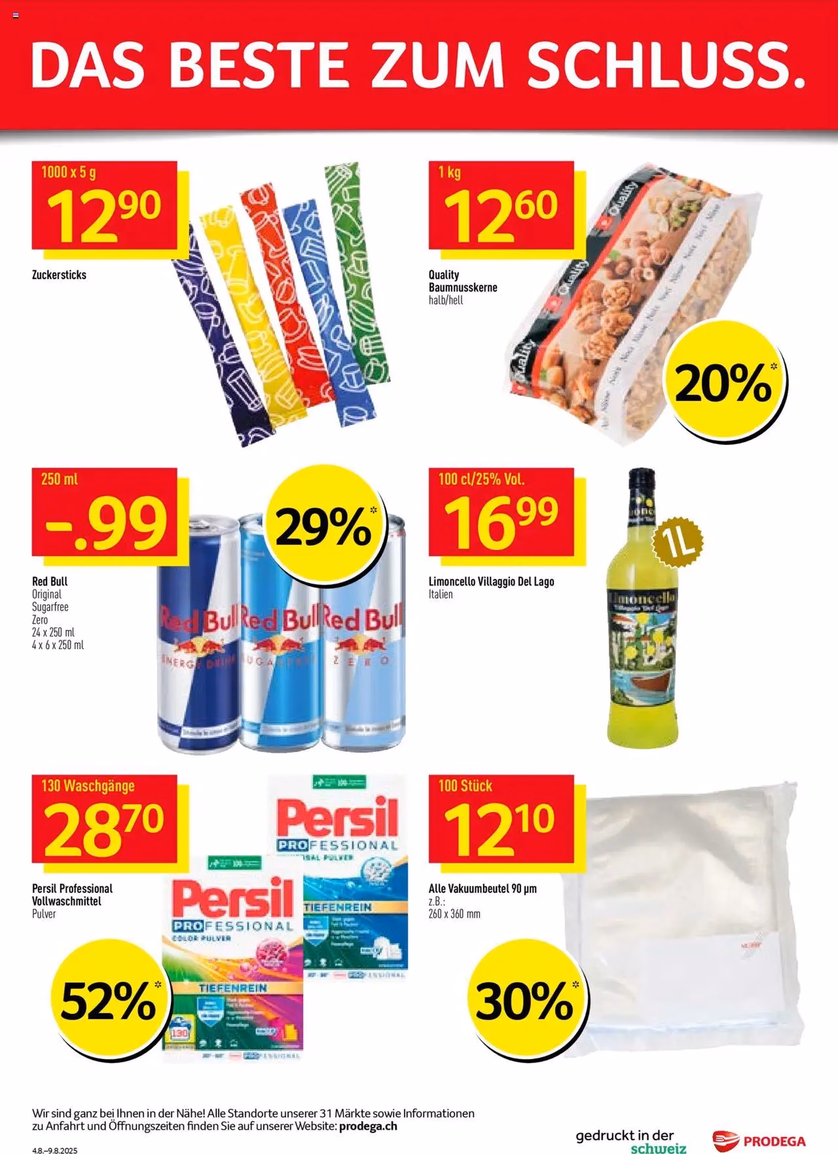 Prodega Aktionen - Gültiger Prospekt ab 04.08.2025, Seite 40 von insgesamt 40 Prodega Aktionen - Gültiger Prospekt ab 04.08.2025, Seite 40 von insgesamt 40