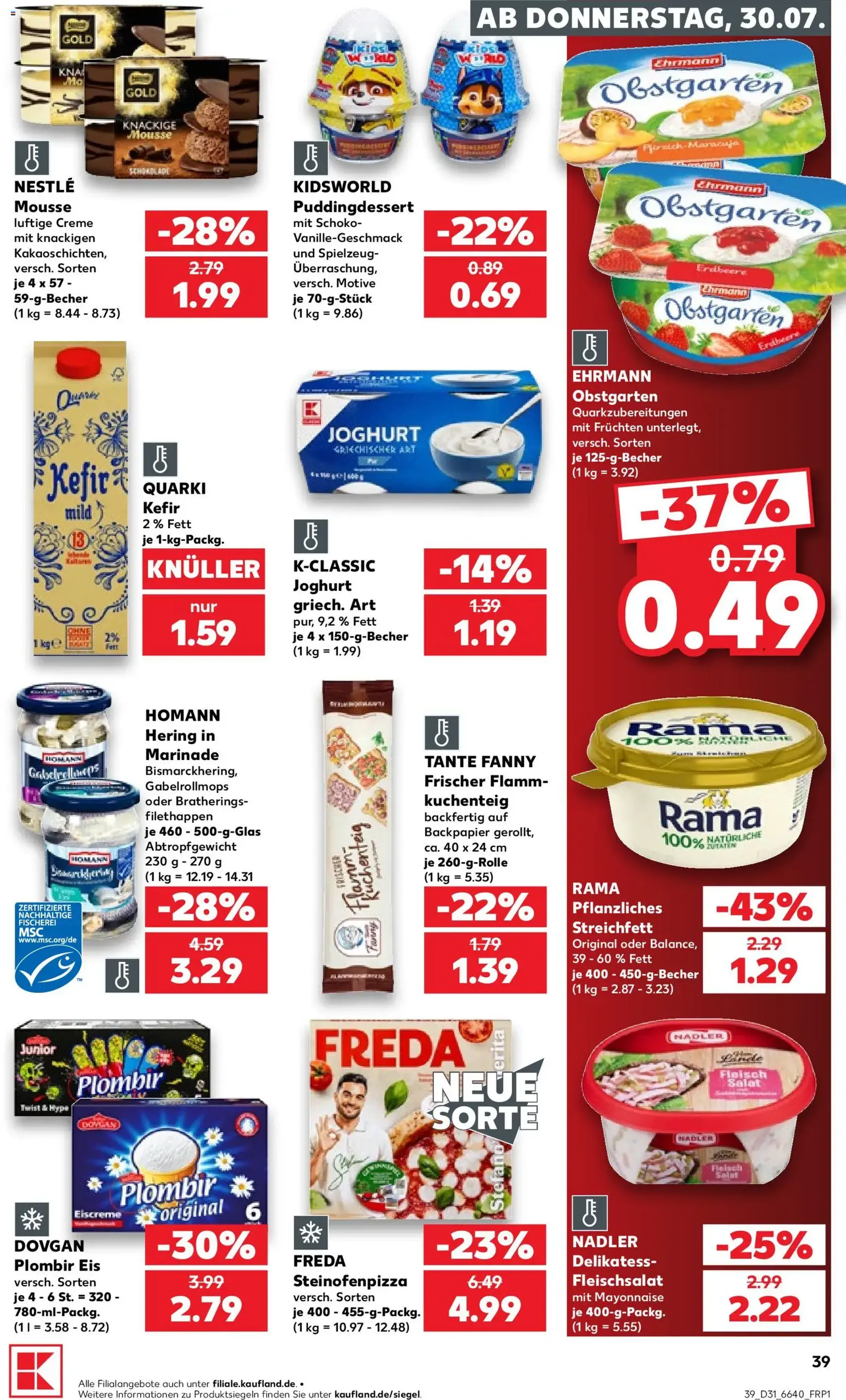 Kaufland Prospekt - Gültiger Prospekt ab 30.07.2026, Seite 39 von insgesamt 66