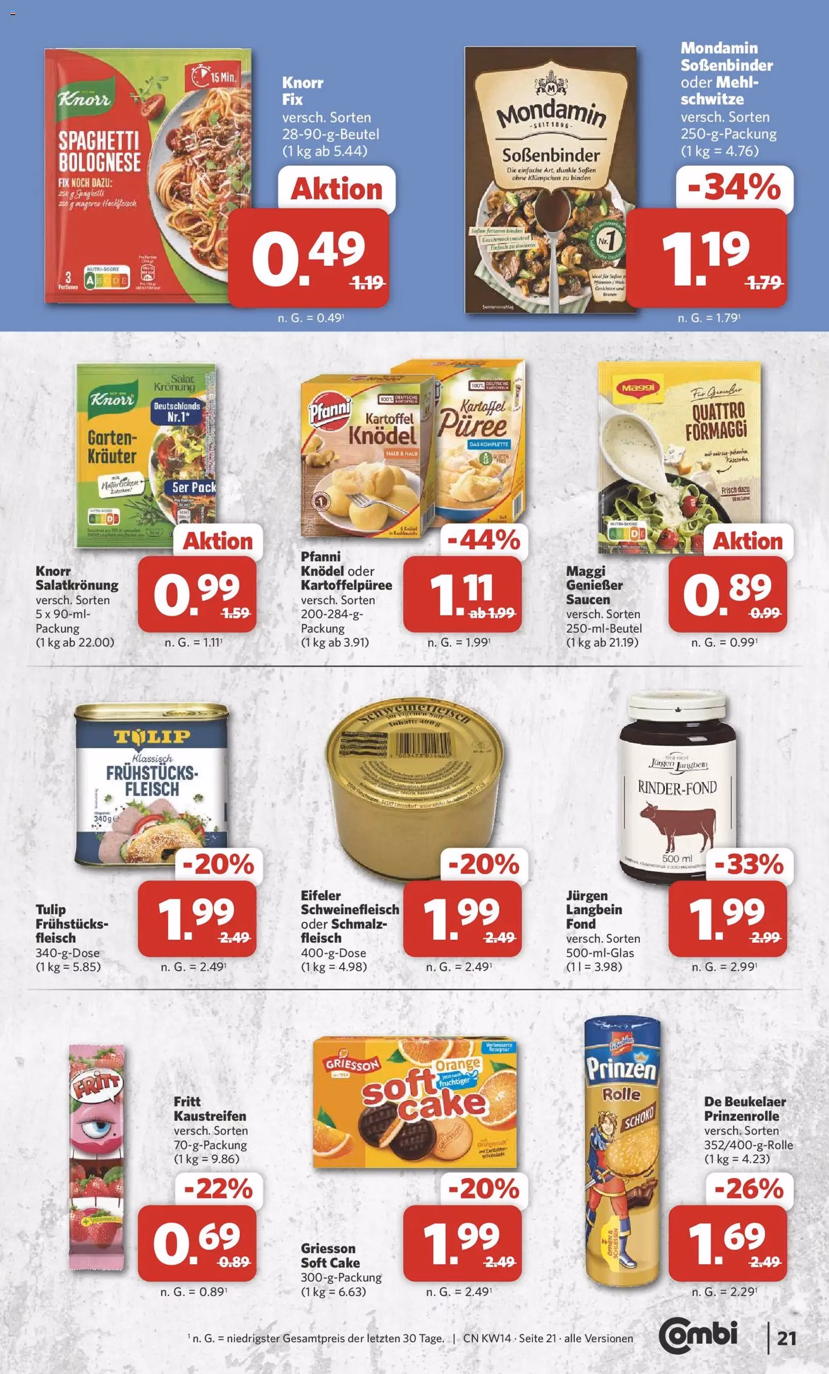 Combi Prospekt - Gültiger Prospekt ab 30.03.2026, Seite 22 von insgesamt 39