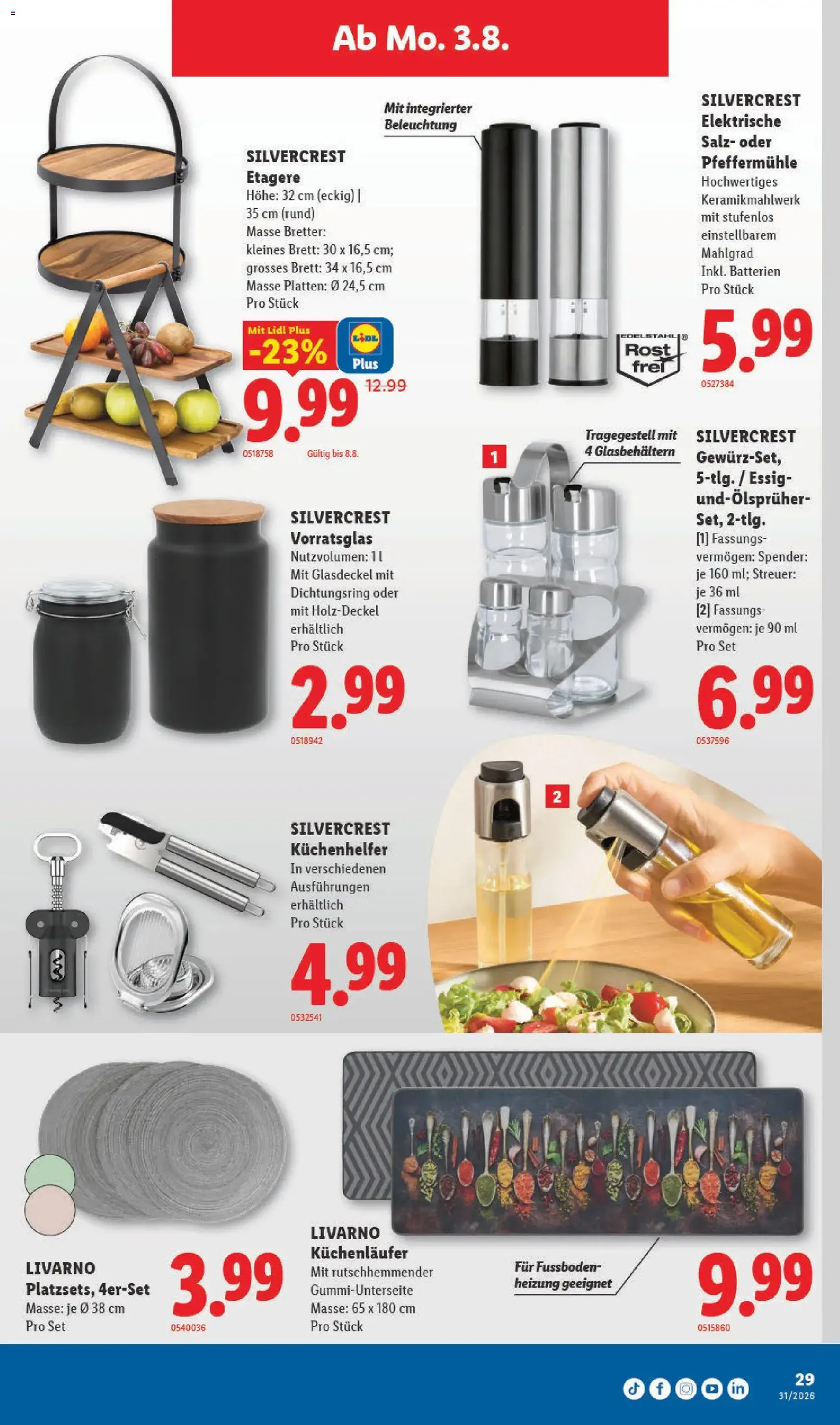Lidl aktionen - Gültiger Prospekt ab 30.07.2026, Seite 31 von insgesamt 34