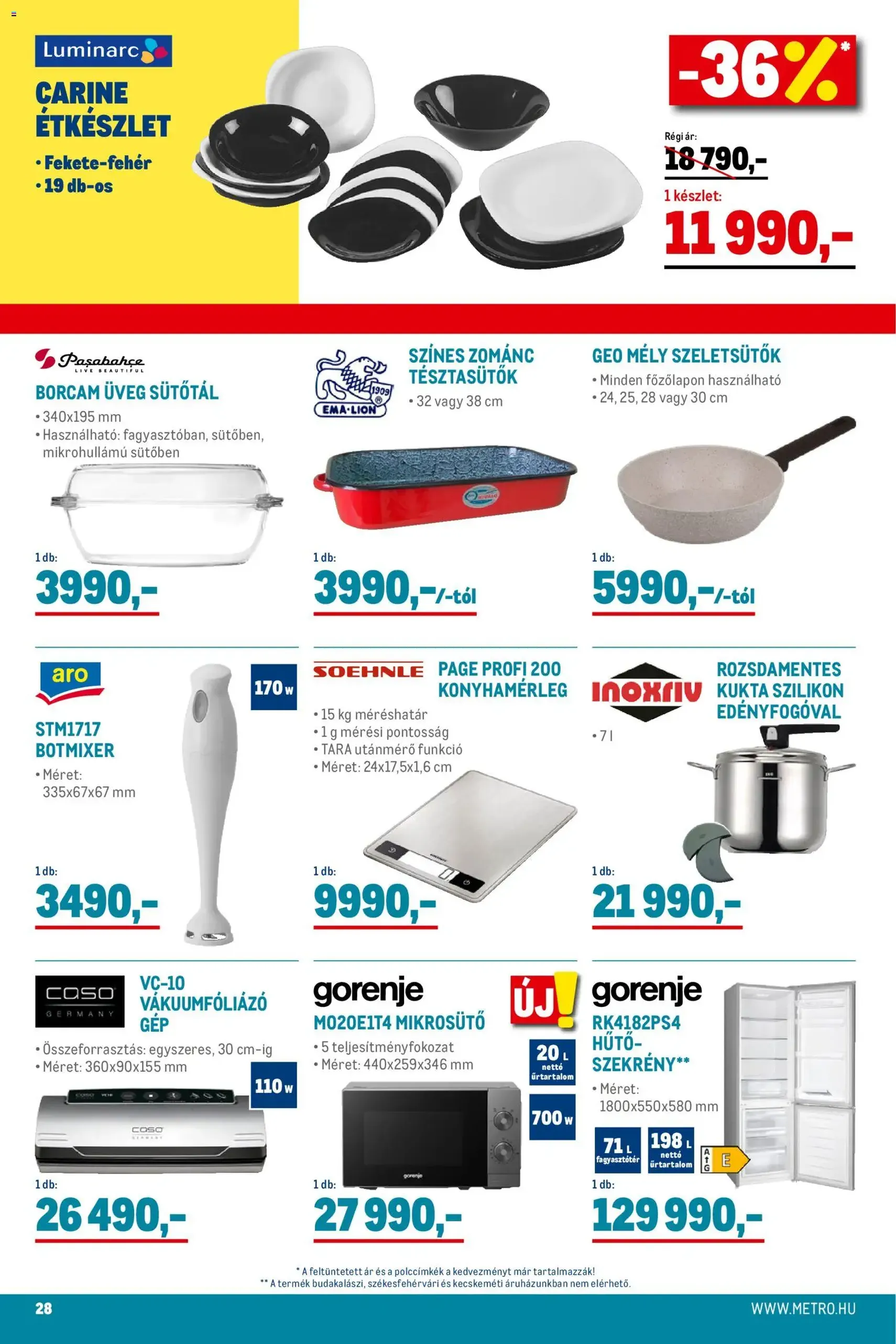 Metro - Élelmiszer és Szezonális katalógus 2025/11 - 2025.11.02. érvényes szórólap 28 oldal 33 oldalból