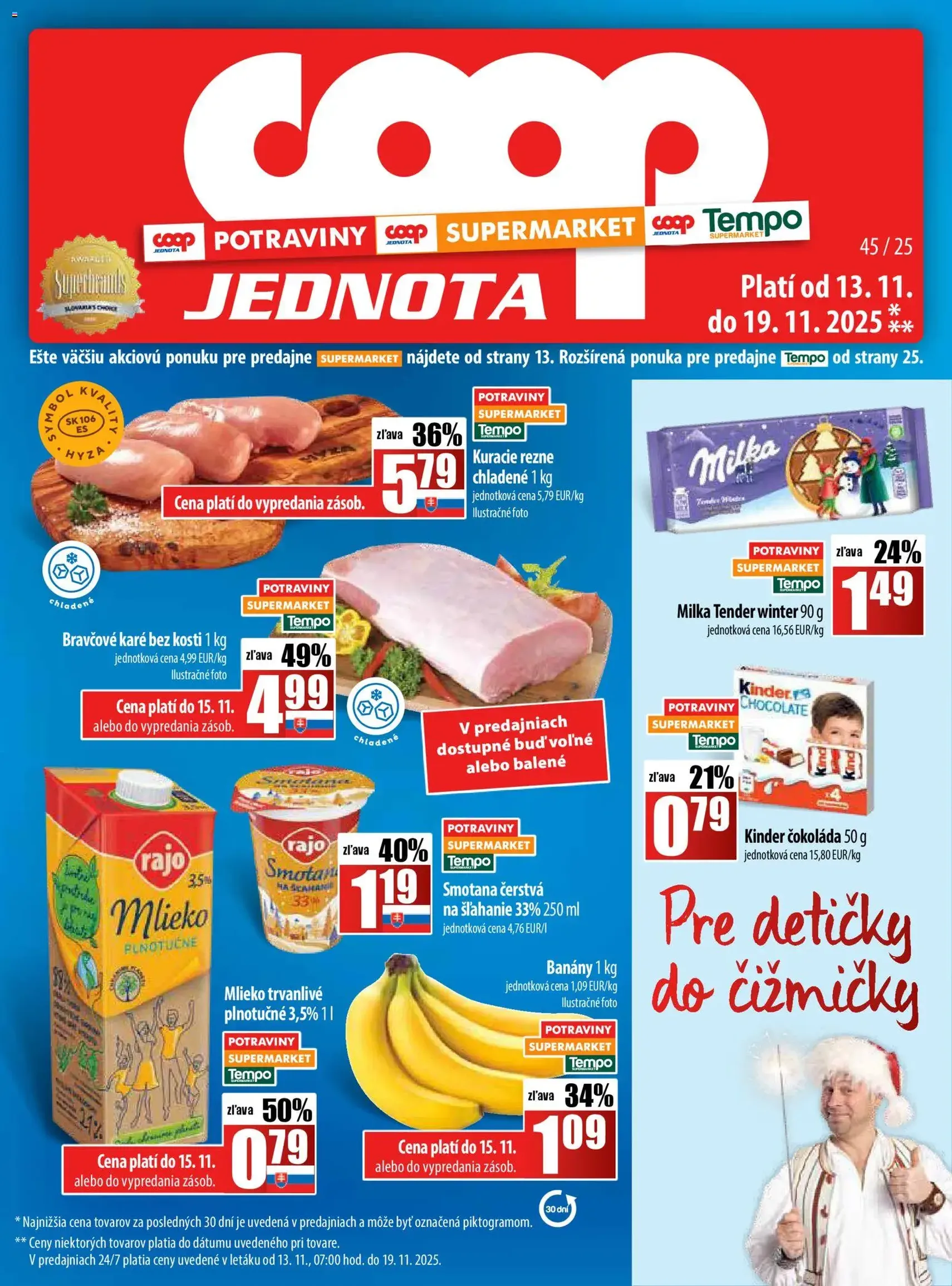 COOP Jednota leták - platný leták od 13.11.2025 strana 1 z 32
