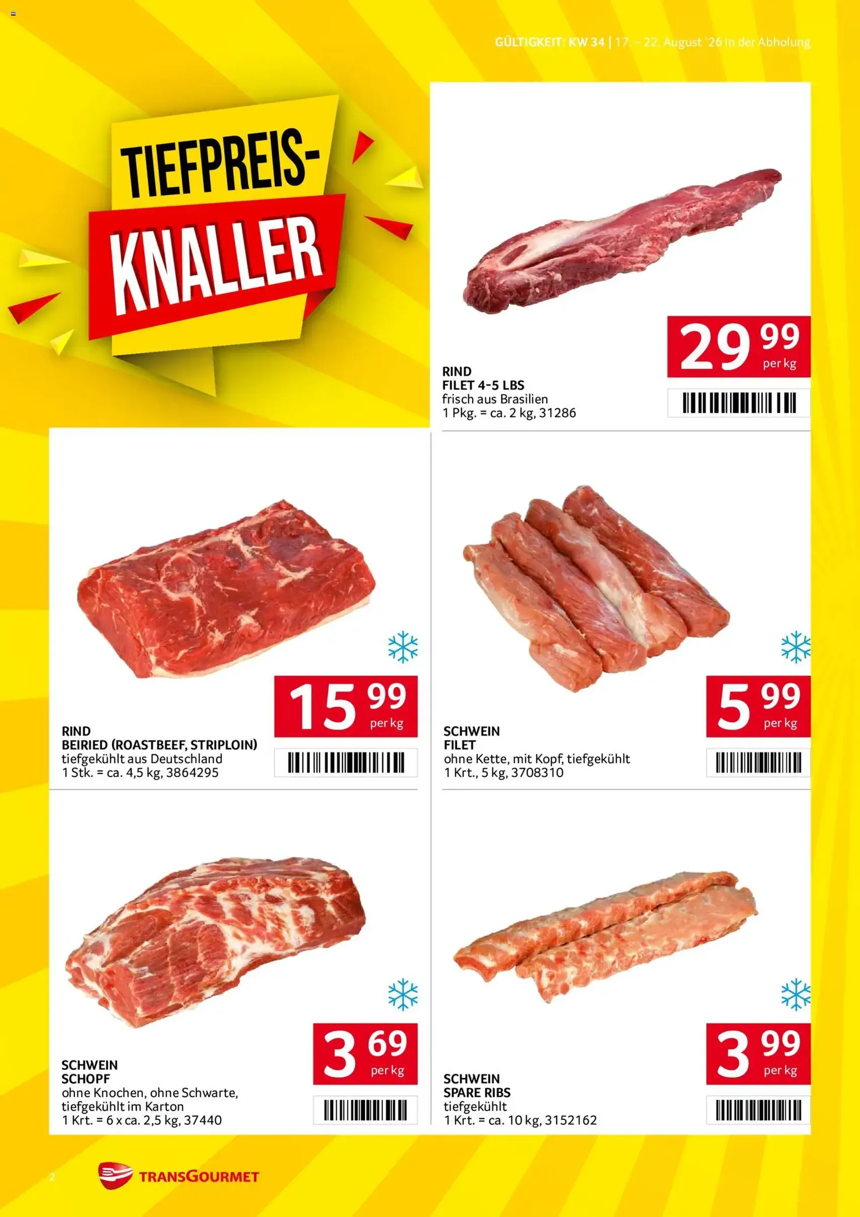 Transgourmet Flugblatt - Gültiger Prospekt ab 17.08.2026, Seite 2 von insgesamt 27