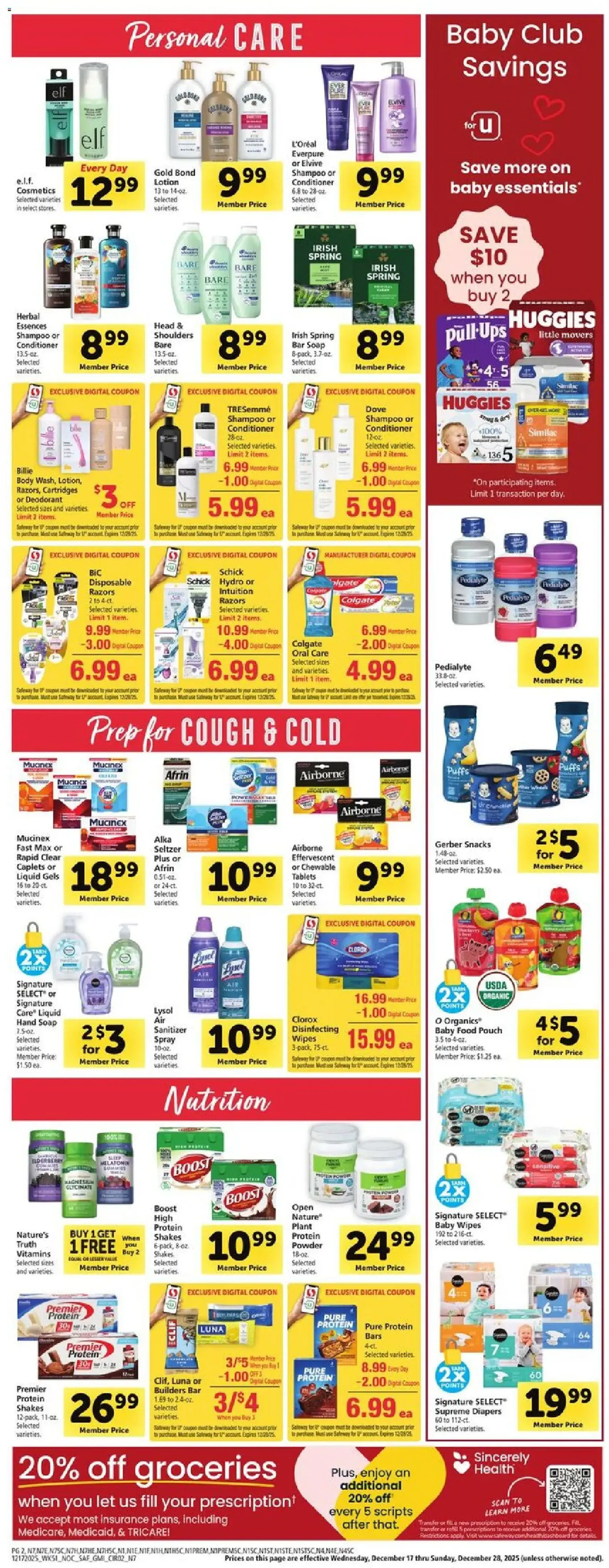 Safeway Weekly Ad - valid flyer from 12/17/2025, page 13 of 14
