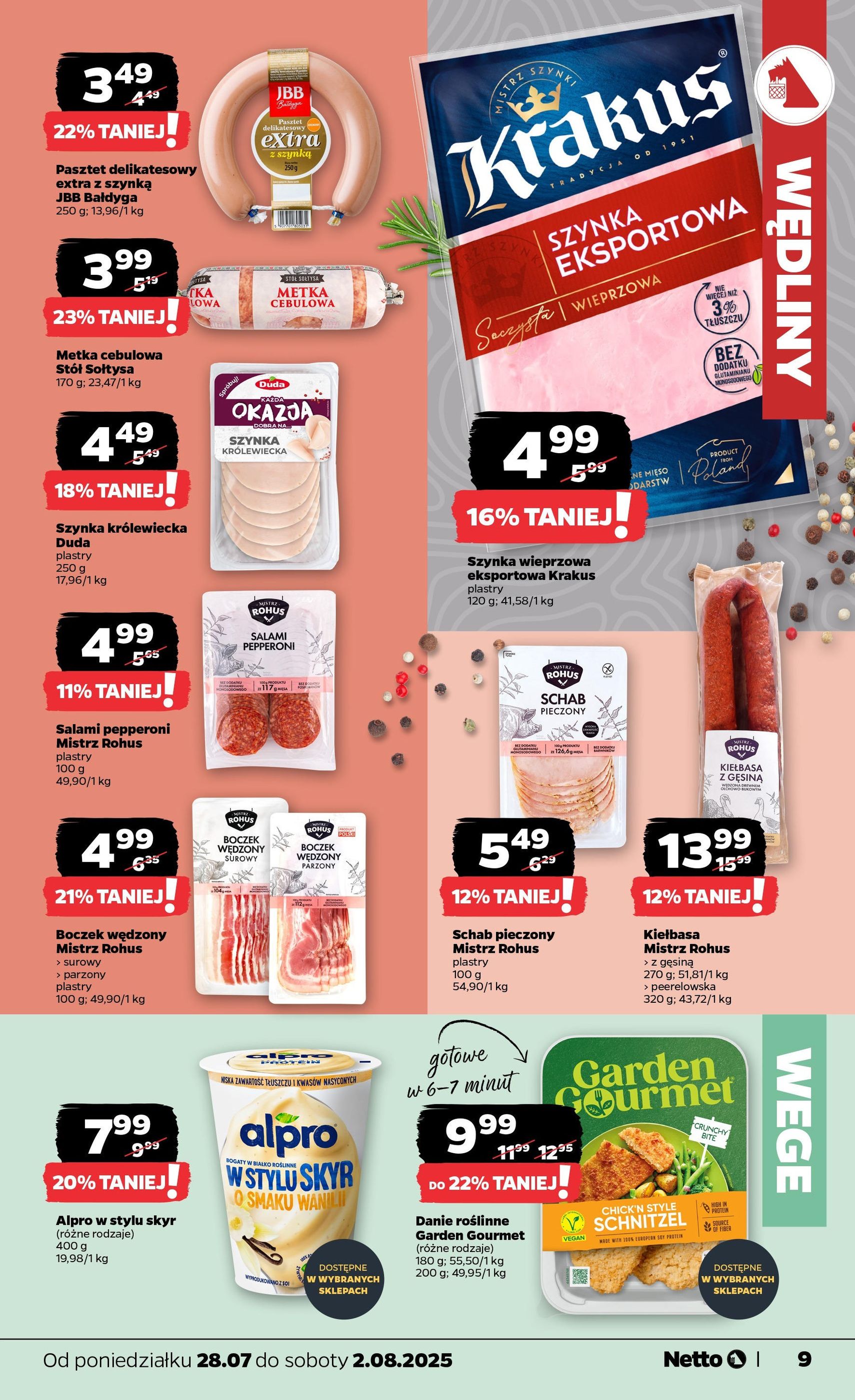 Netto gazetka - Spożywcza - ważny gazetka od 28.07.2025 strona 9 z 31 Netto gazetka - Spożywcza - ważny gazetka od 28.07.2025 strona 9 z 31