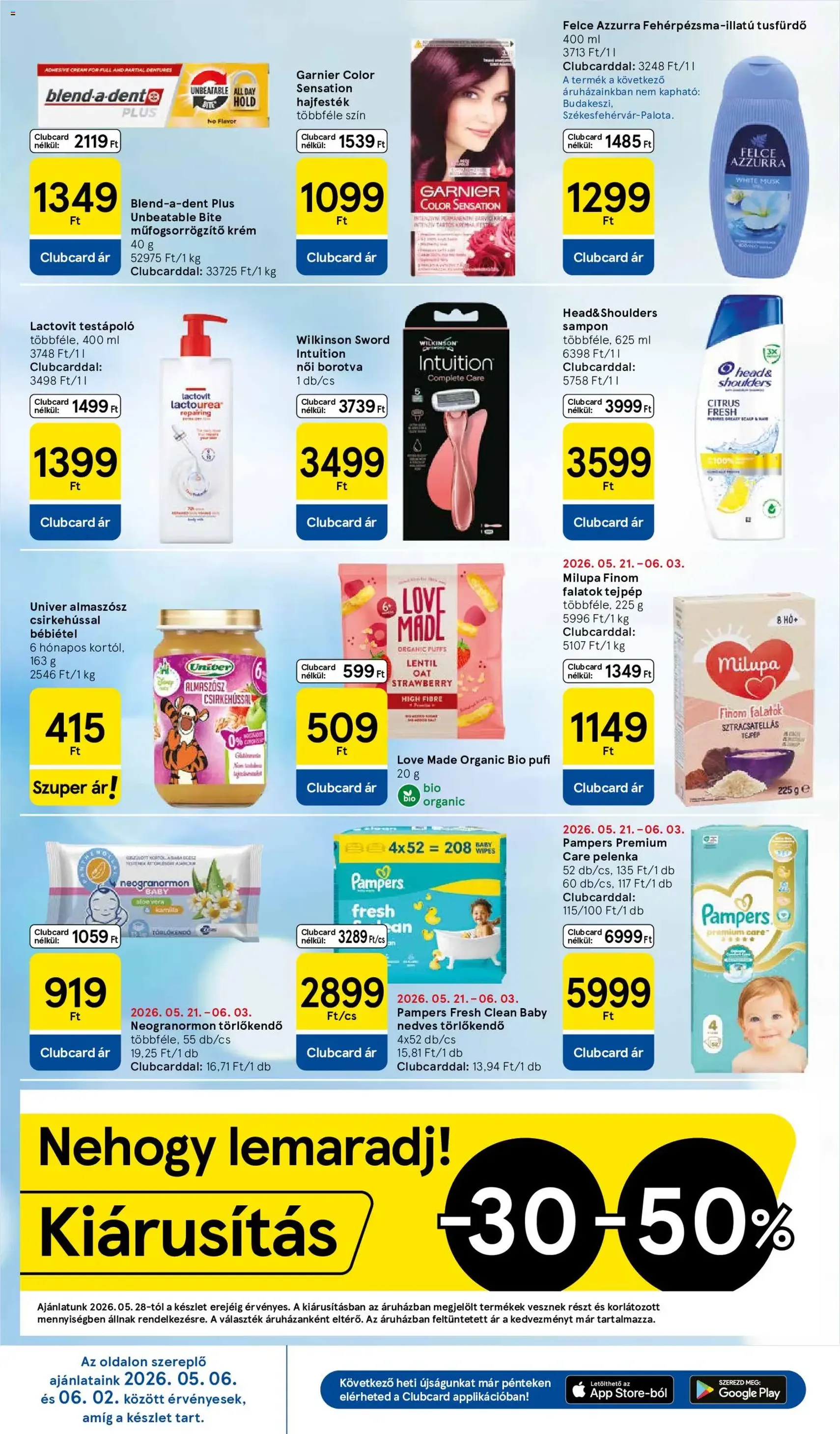 Tesco aktuális akciós újság - 2026.05.28. érvényes szórólap 8 oldal 32 oldalból