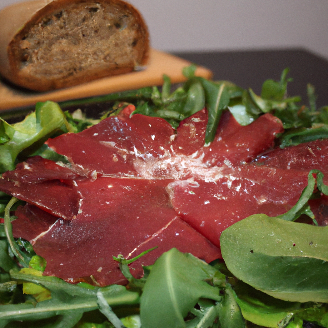 Bresaola con rucola e grana