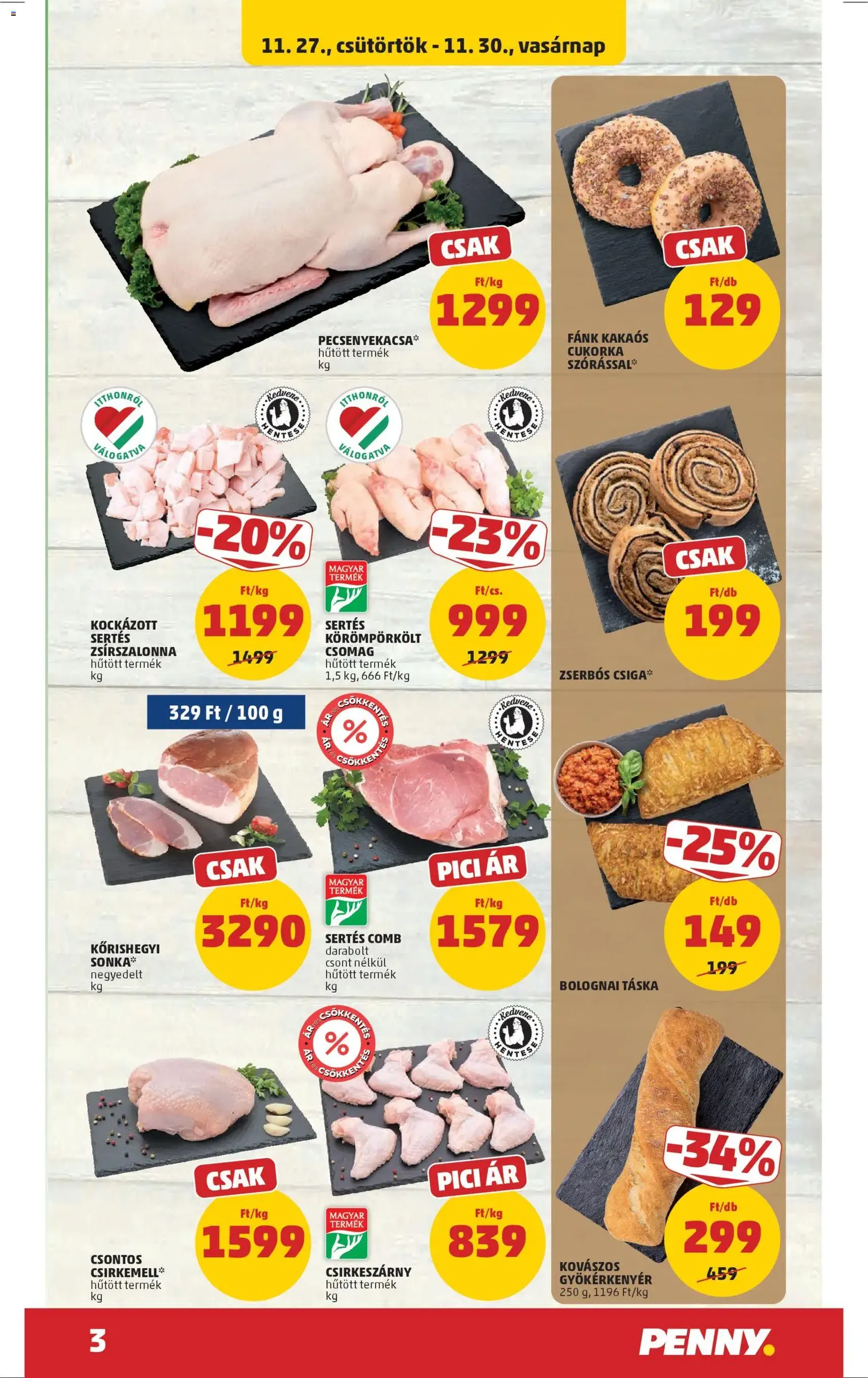 PENNY Akciós újság - 2025.11.27. érvényes szórólap 3 oldal 46 oldalból