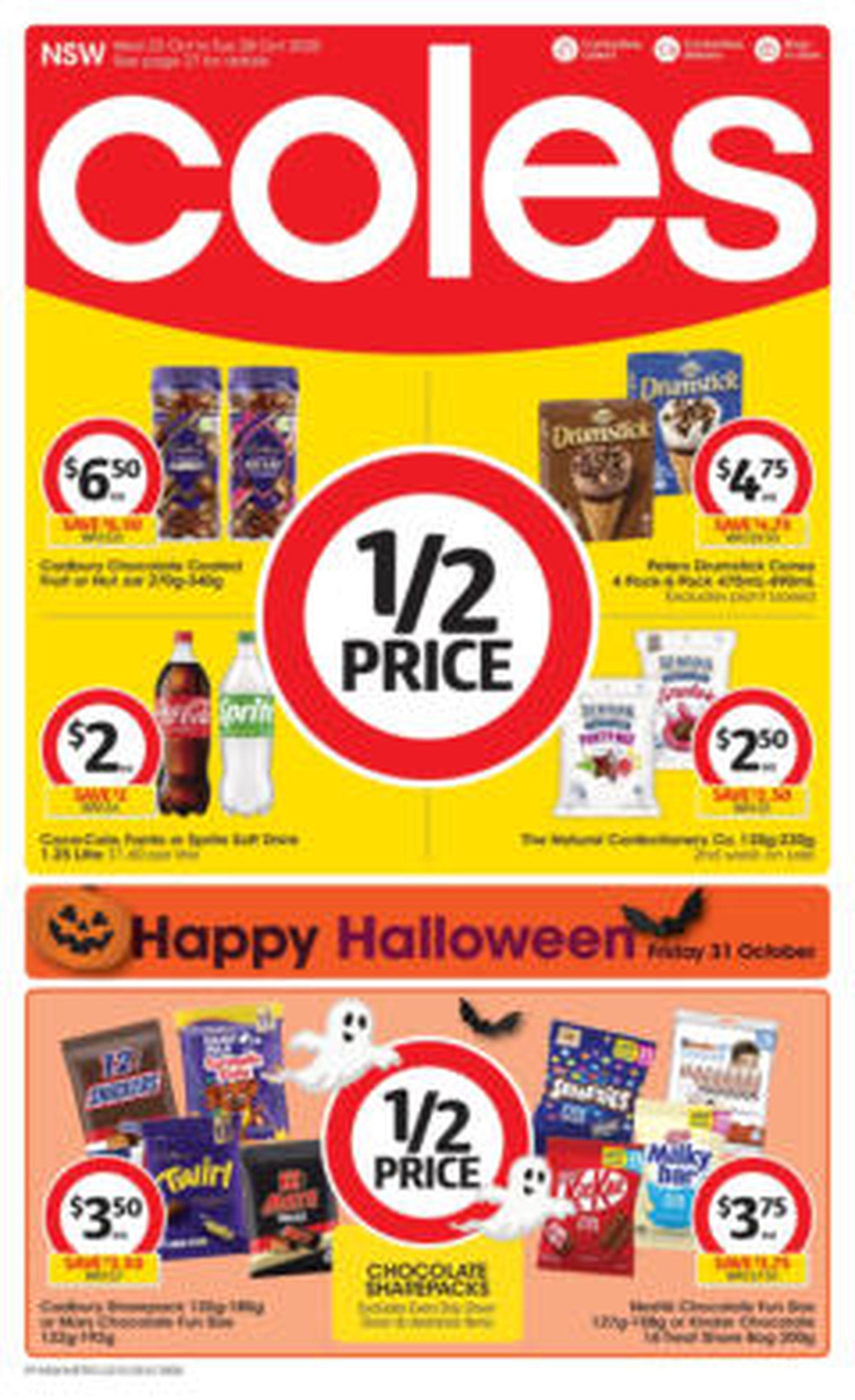 Coles Catalogue NSW - valid flyer from 22/10/2025, page 1 of 1