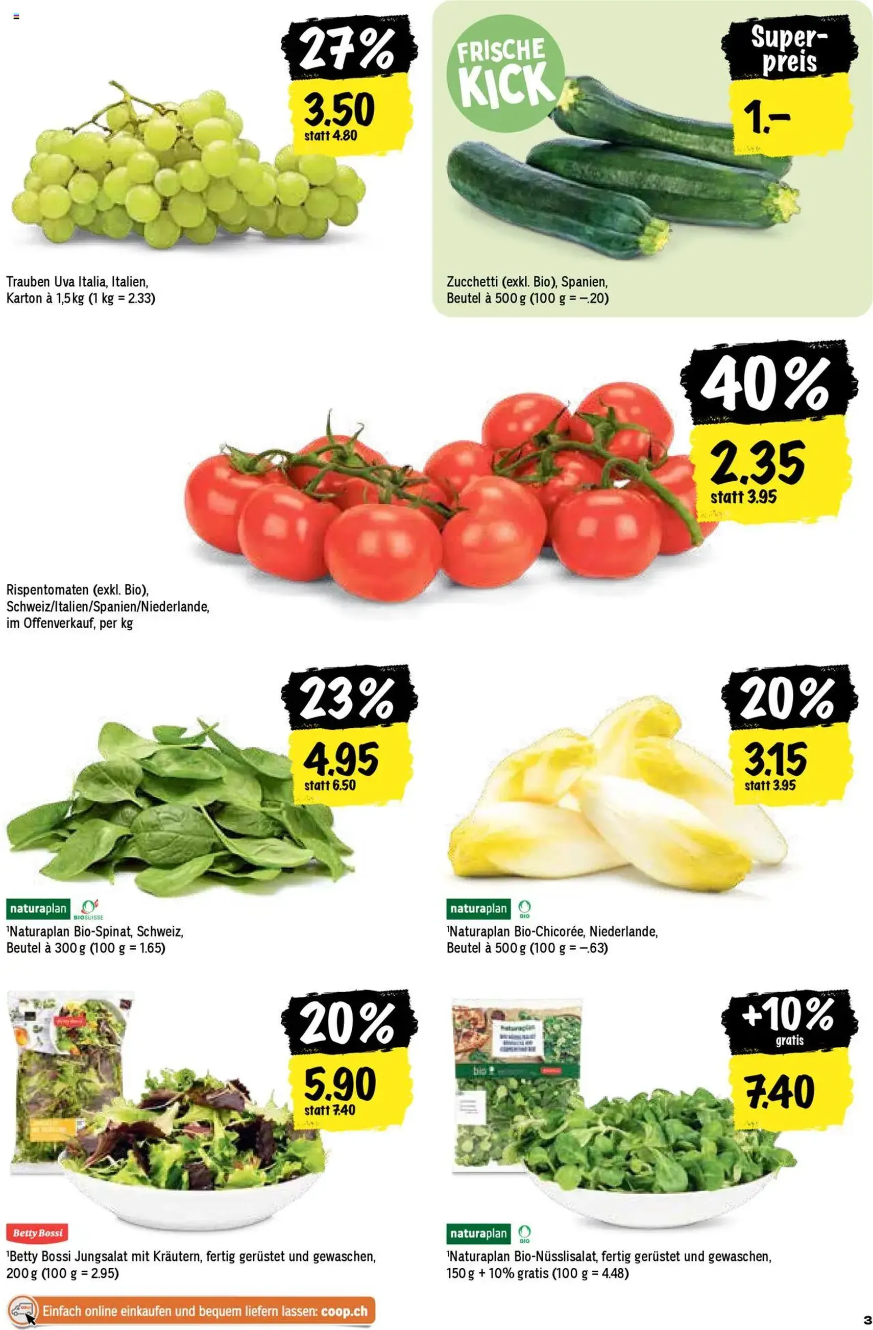 Coop Aktionen - Gültiger Prospekt ab 09.10.2025, Seite 3 von insgesamt 24