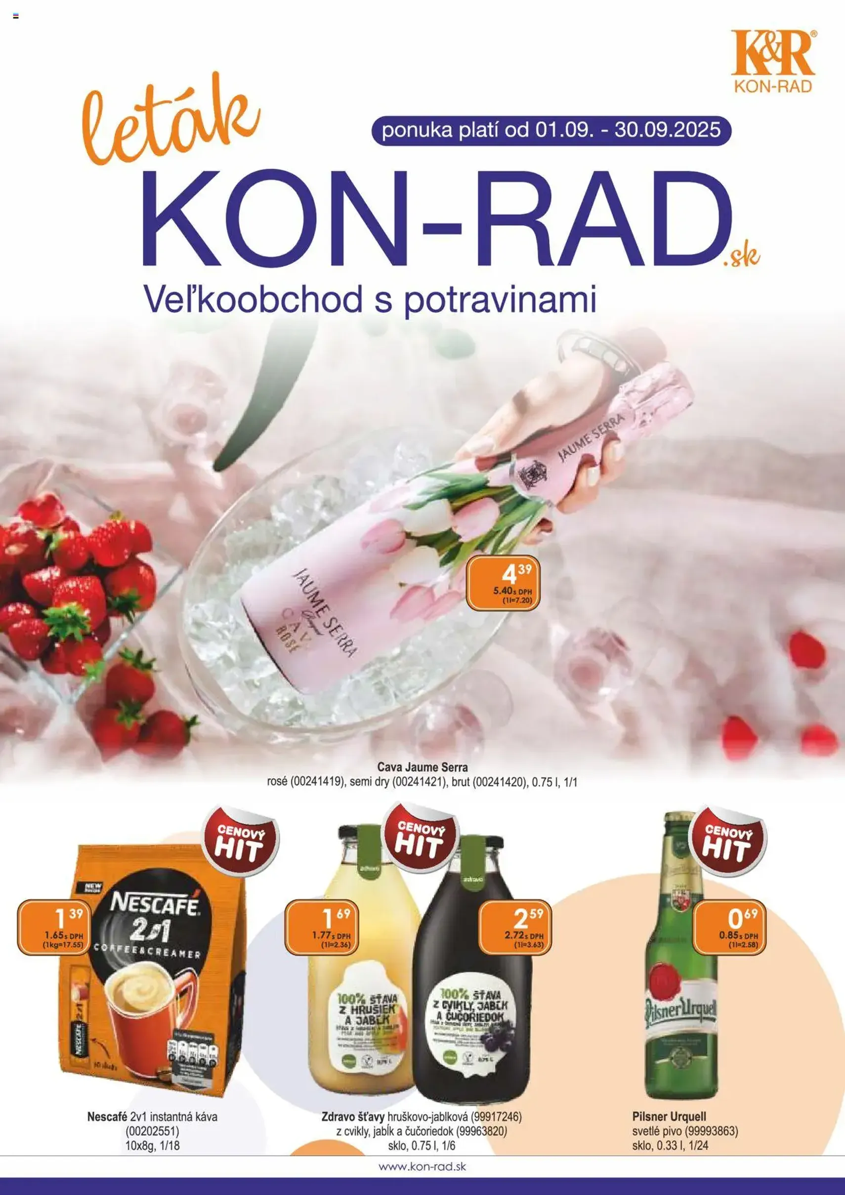 KON - RAD leták - platný leták od 01.09.2025 strana 1 z 44 KON - RAD leták - platný leták od 01.09.2025 strana 1 z 44