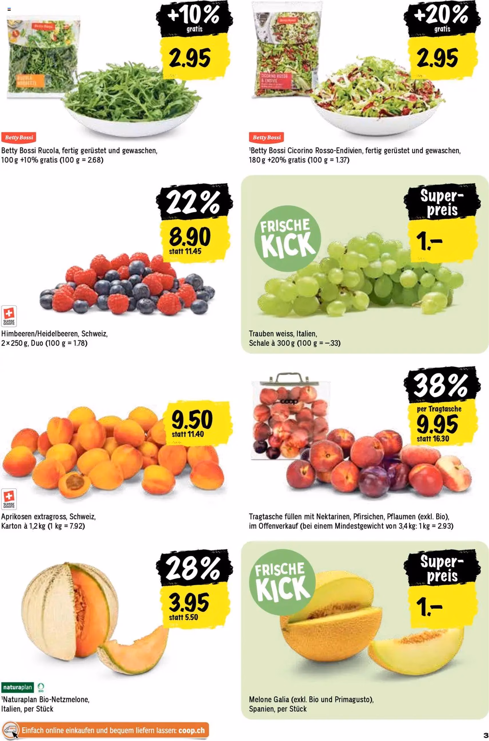 Coop Aktionen - Gültiger Prospekt ab 24.07.2025, Seite 3 von insgesamt 24 Coop Aktionen - Gültiger Prospekt ab 24.07.2025, Seite 3 von insgesamt 24