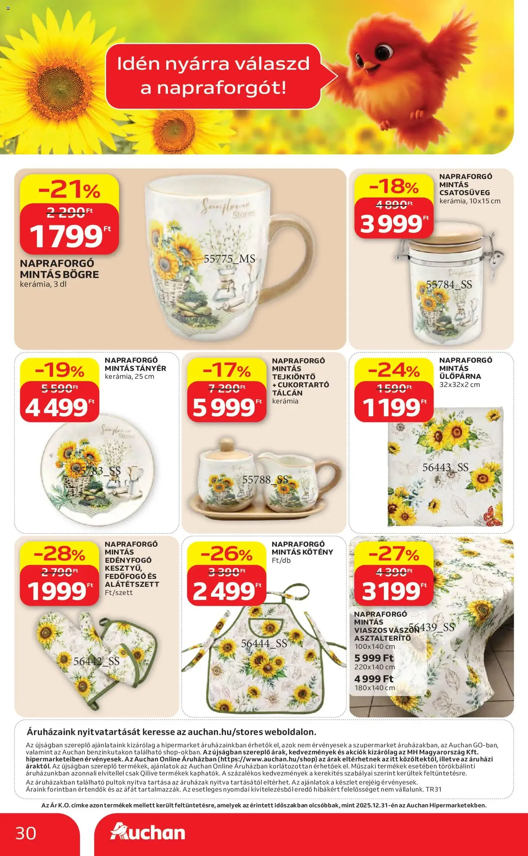 Auchan akciós újság - 2026.07.30. érvényes szórólap 30 oldal 45 oldalból