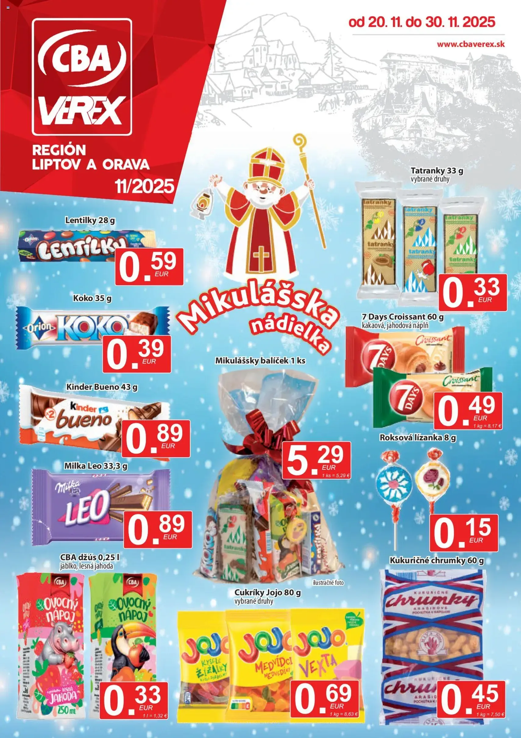 CBA Verex leták - platný leták od 20.11.2025 strana 1 z 12