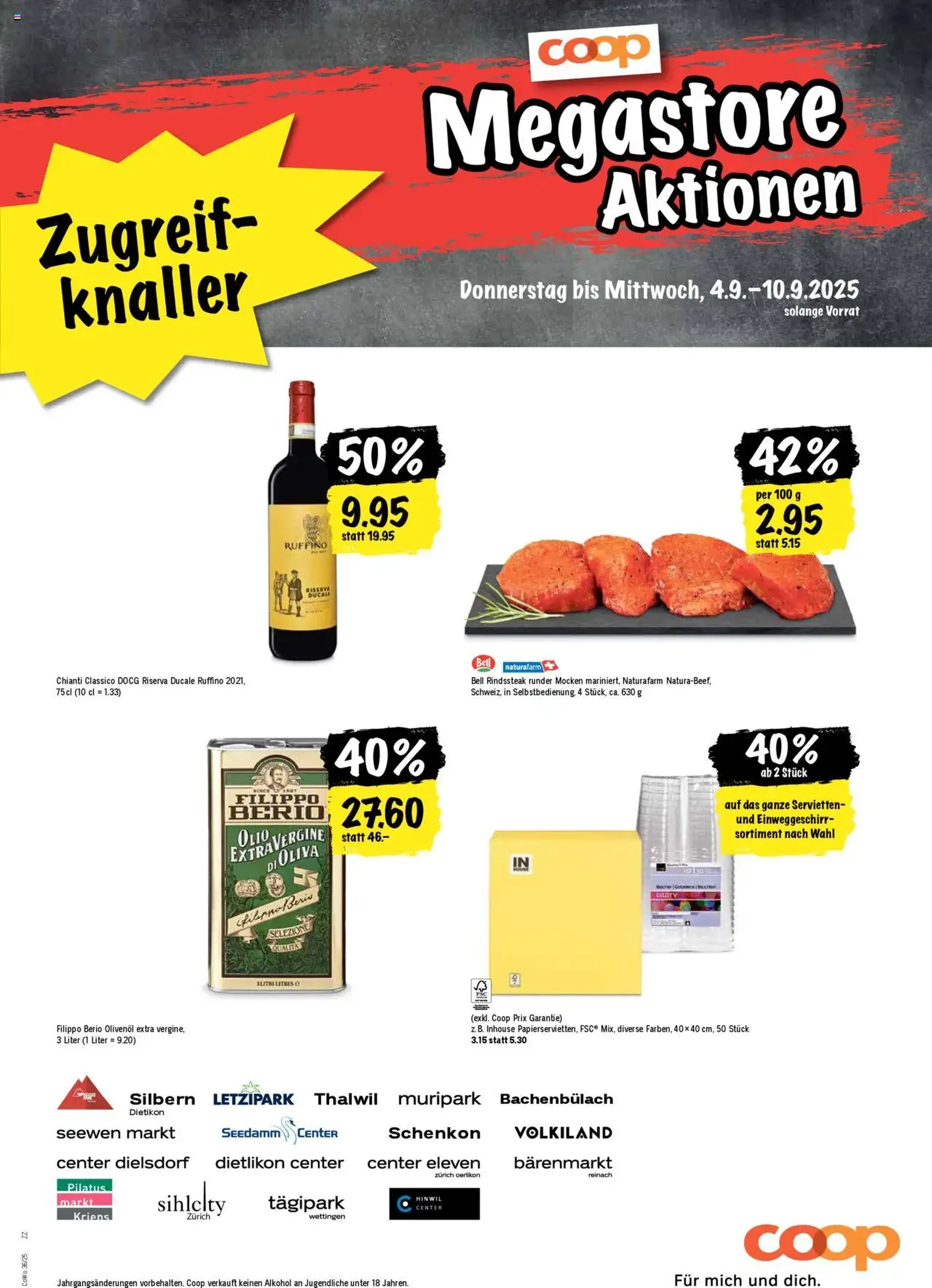 Coop Aktionen - Gültiger Prospekt ab 04.09.2025, Seite 21 von insgesamt 24 Coop Aktionen - Gültiger Prospekt ab 04.09.2025, Seite 21 von insgesamt 24