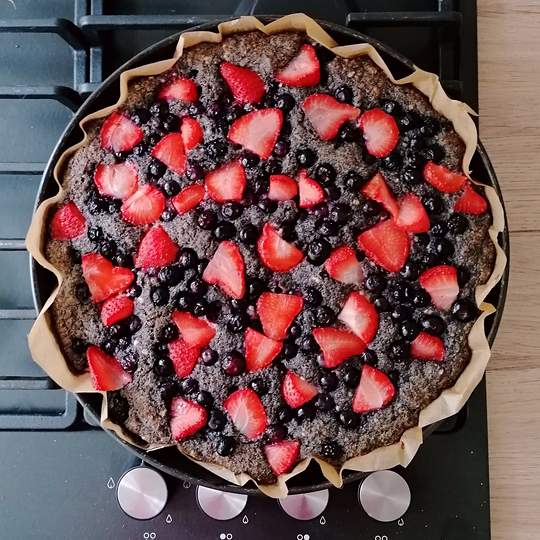 Anteprima ricetta Dolce di ricotta con mirtilli