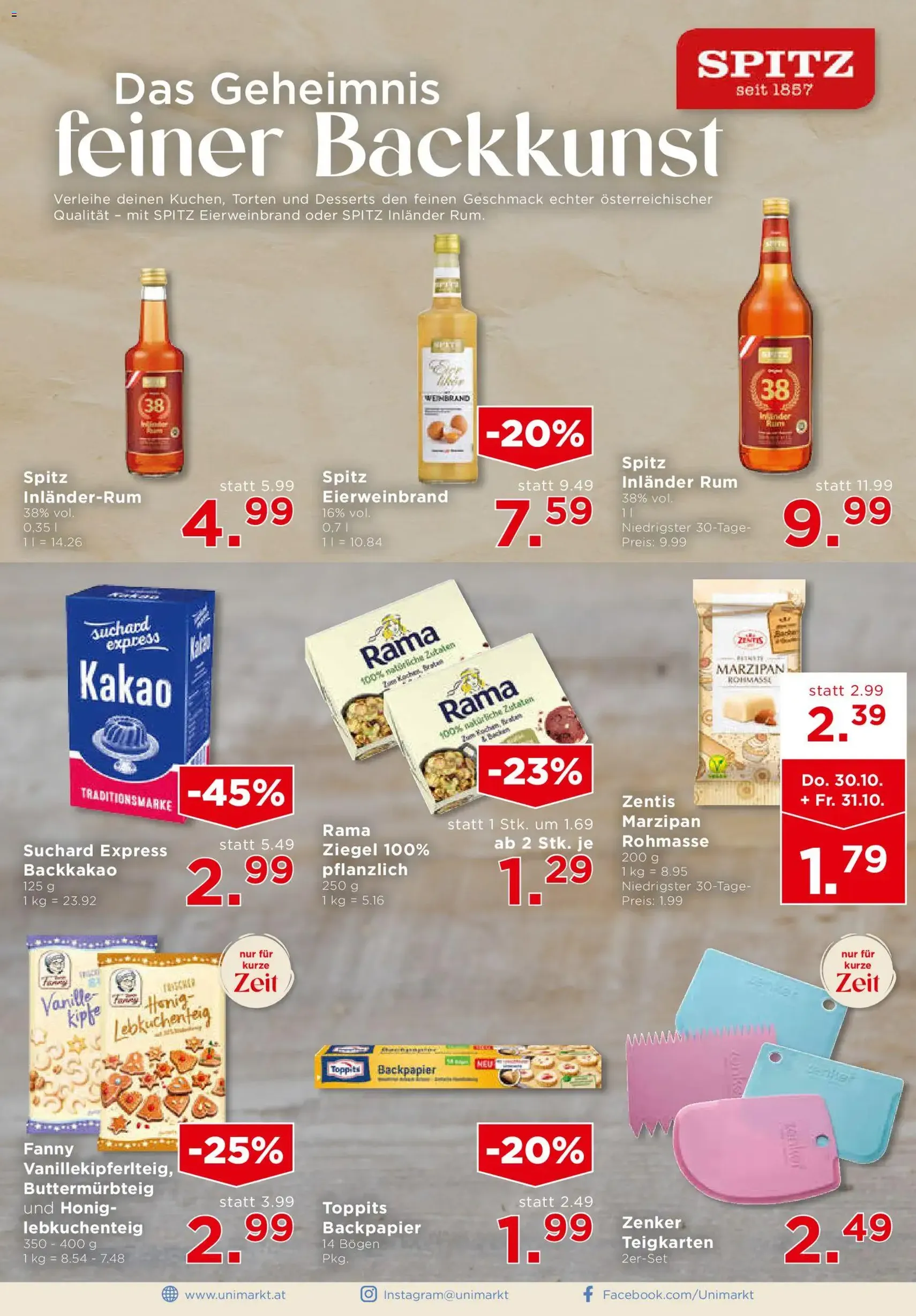 Unimarkt Flugblatt - Gültiger Prospekt ab 29.10.2025, Seite 4 von insgesamt 16 Unimarkt Flugblatt - Gültiger Prospekt ab 29.10.2025, Seite 4 von insgesamt 16