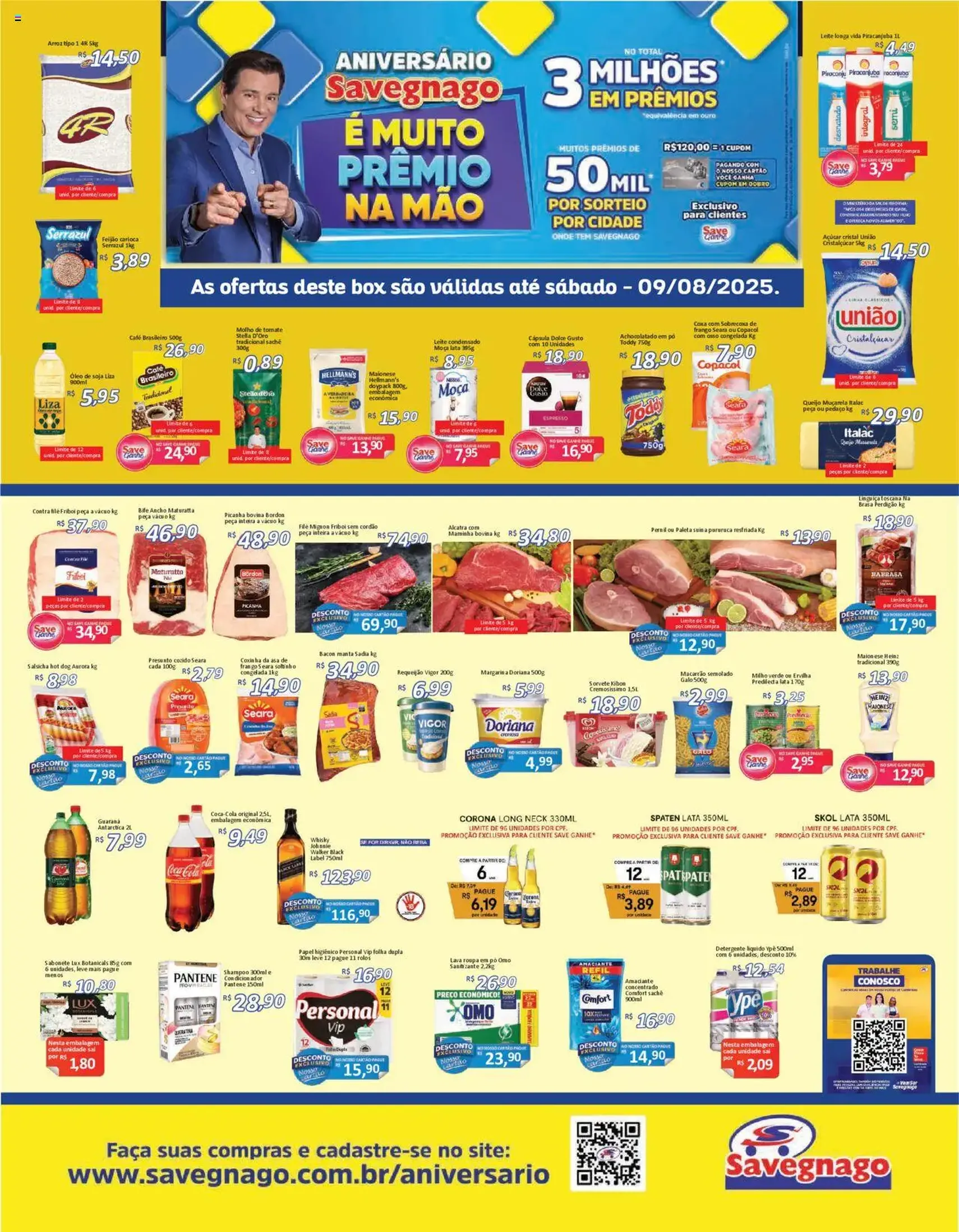 Savegnago - Ofertas da semana - folheto válido a partir de 07/08/2025 página 1 de 4