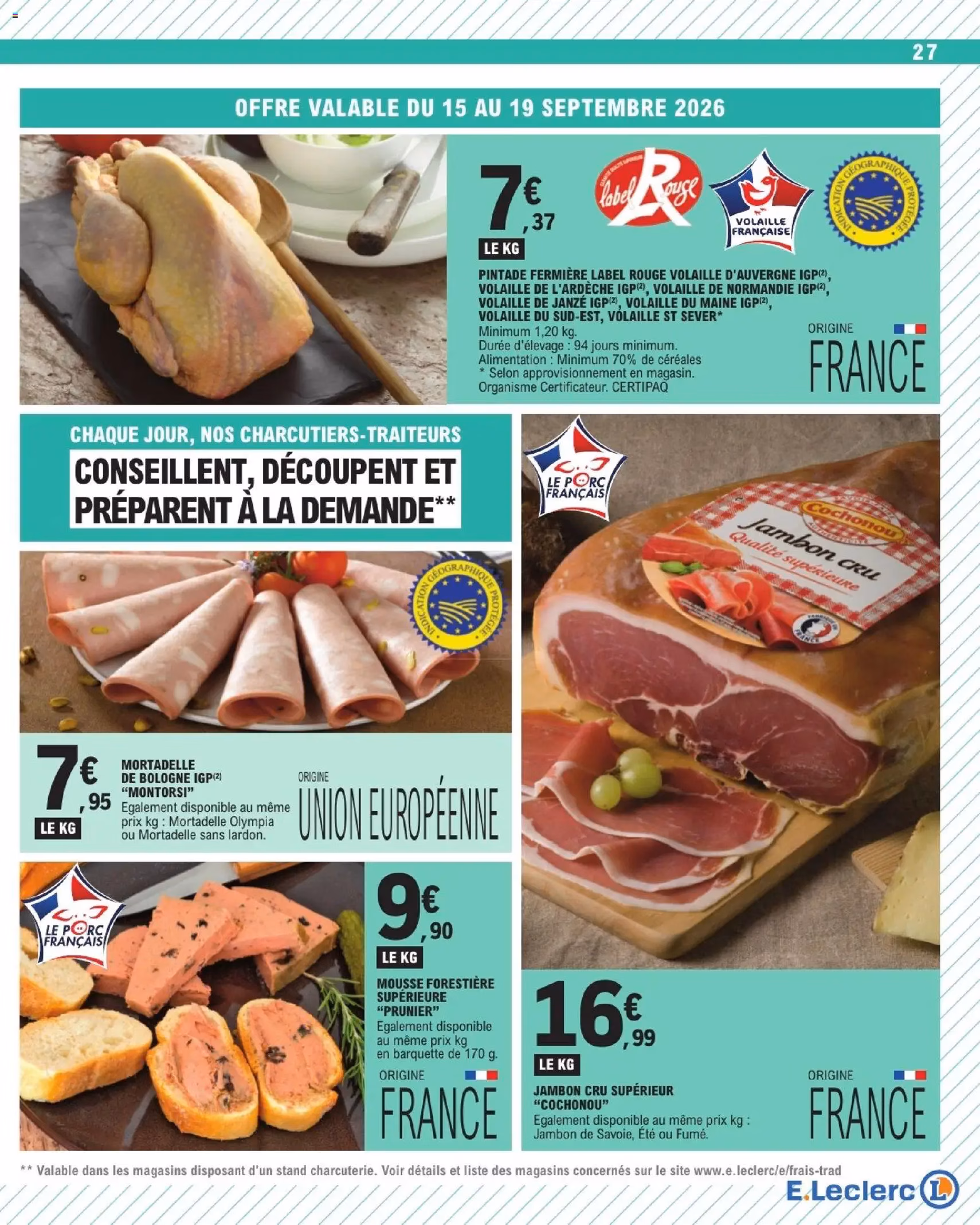 E.Leclerc catalogue - brochure valable à partir du 15/09/2026, page 27 sur 44