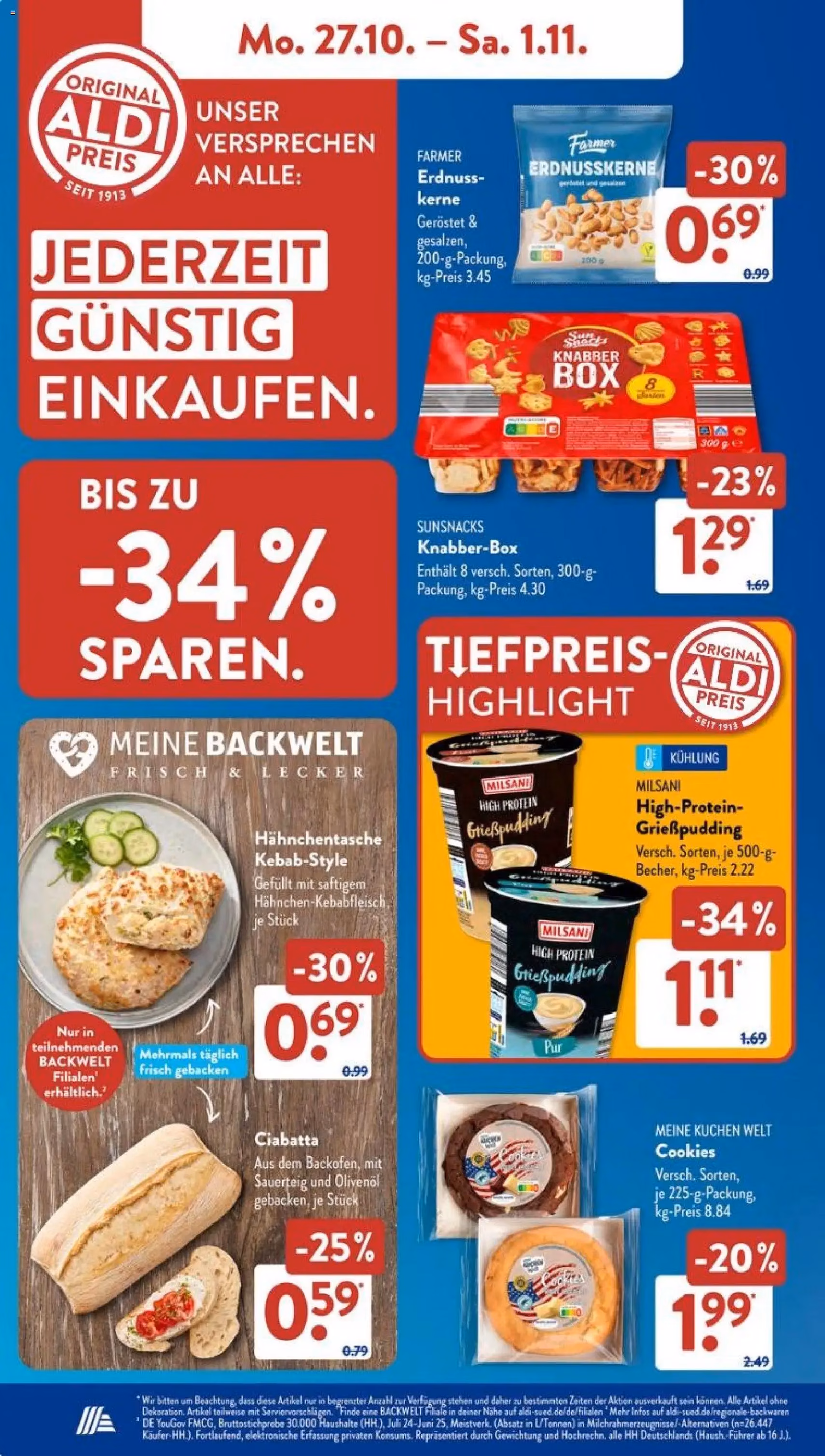 Aldi Süd Prospekt - Gültiger Prospekt ab 27.10.2025, Seite 8 von insgesamt 47 Aldi Süd Prospekt - Gültiger Prospekt ab 27.10.2025, Seite 8 von insgesamt 47
