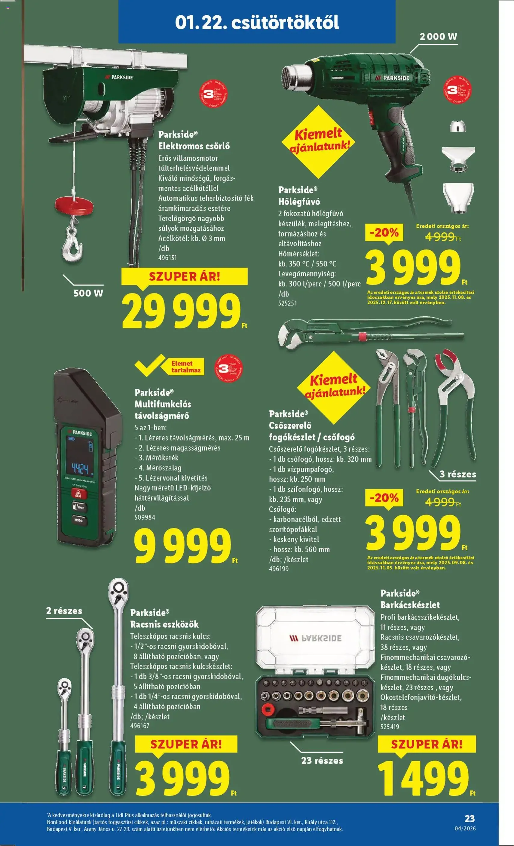 Lidl Akciós újság - 2026.01.22. érvényes szórólap 23 oldal 58 oldalból