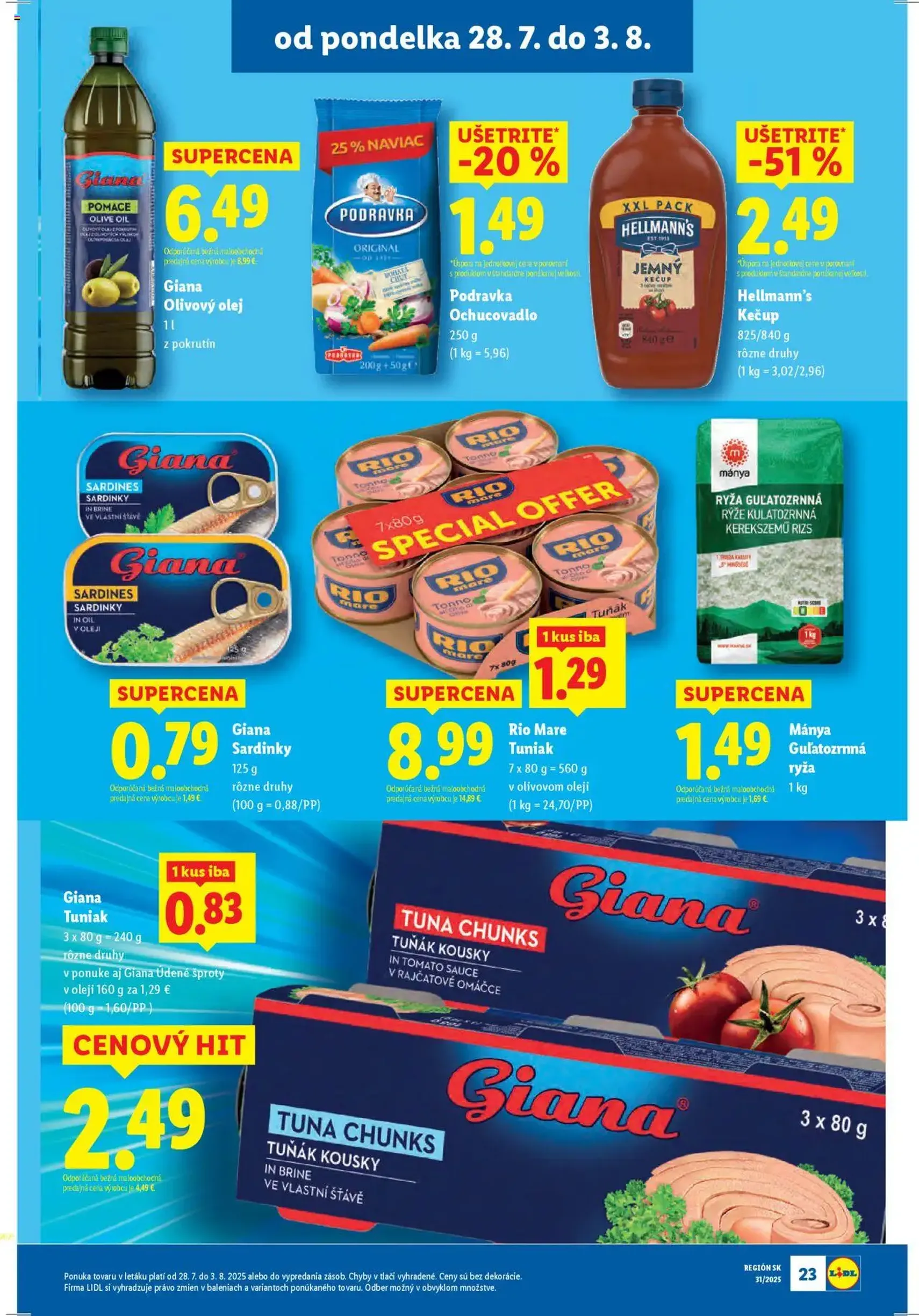 Lidl leták - platný leták od 28.07.2025 strana 23 z 87 Lidl leták - platný leták od 28.07.2025 strana 23 z 87