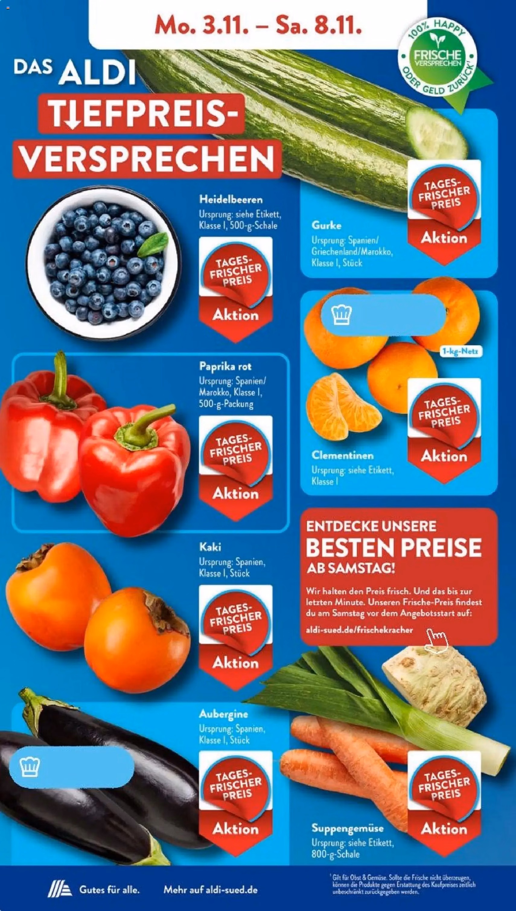 Aldi Süd Prospekt - Gültiger Prospekt ab 03.11.2025, Seite 4 von insgesamt 39 Aldi Süd Prospekt - Gültiger Prospekt ab 03.11.2025, Seite 4 von insgesamt 39